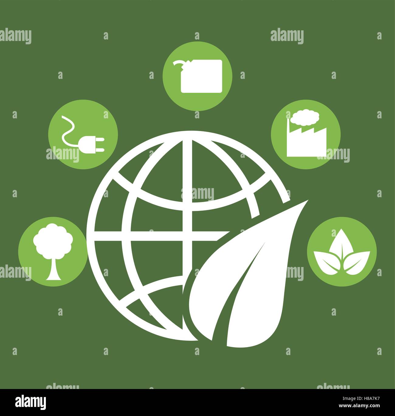 go green ecology Stock Vector Image & Art - Alamy