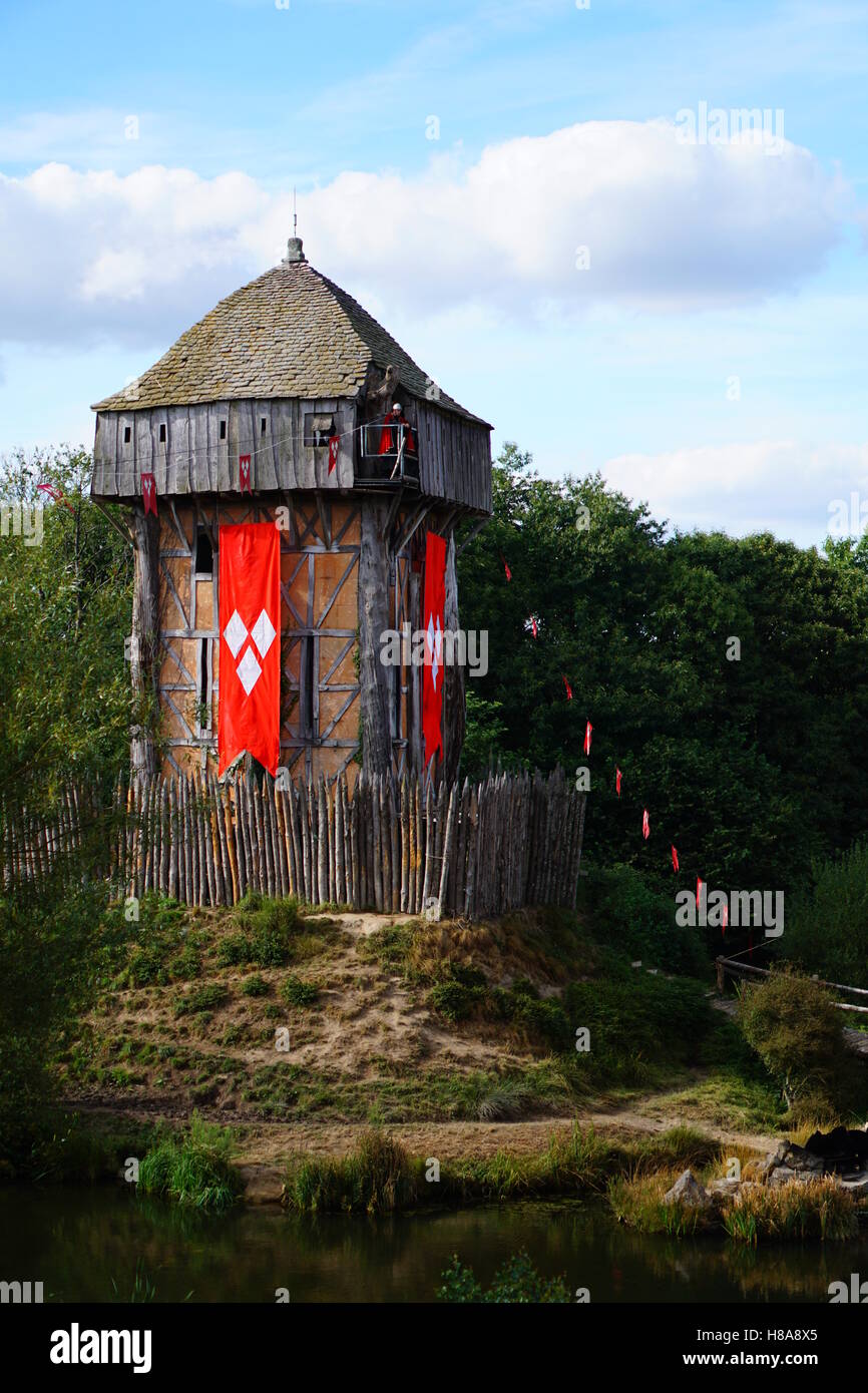 Viking Tower - Puy Du Fou Stock Photo