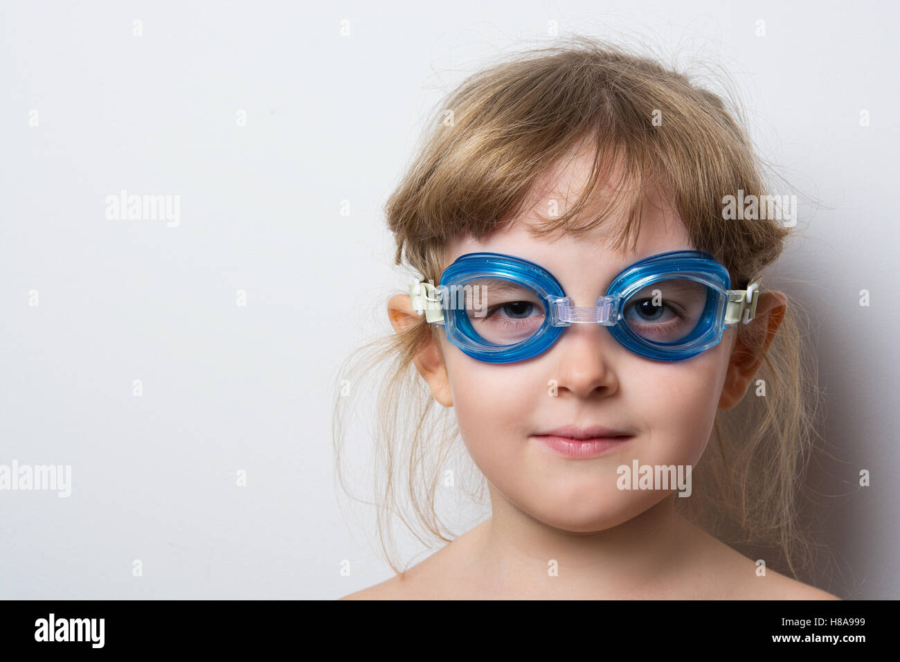 child in glasses for a scuba diving Stock Photo Alamy