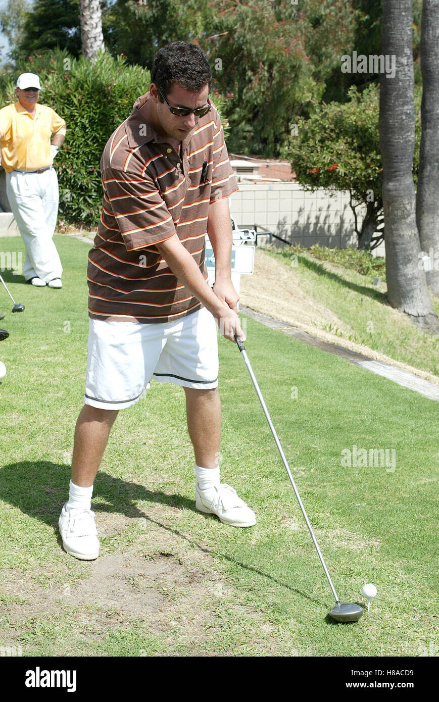 ADAM SANDLER 6TH AMERICAN FILM INSTITUTE GOLF CLASSIC RIVIERA COUNTRY CLUB  PACIFIC PALISADES CA USA 22 September 2003 Stock Photo - Alamy