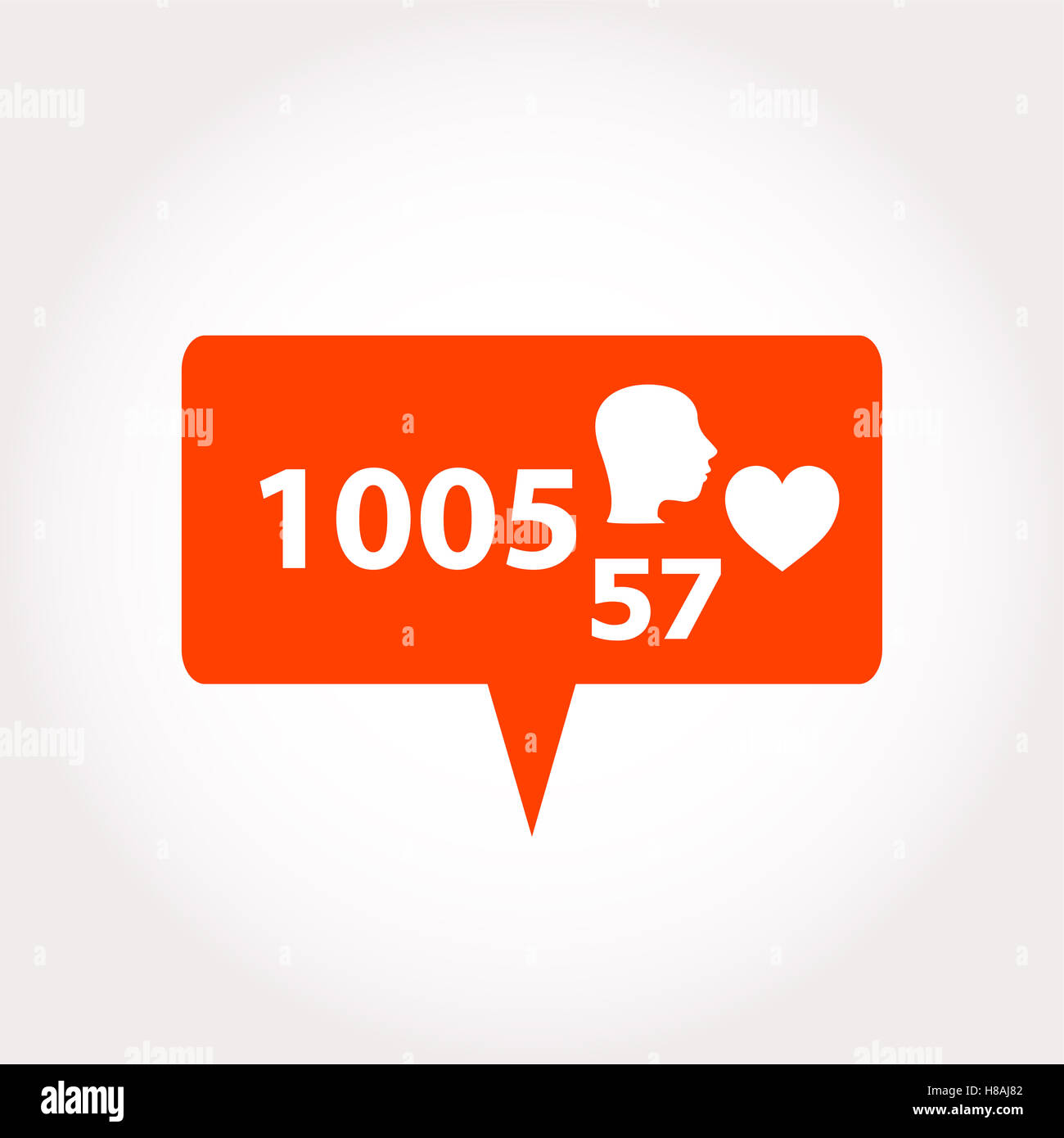 Like Counter Notification Icon, modern like, comment icons Stock Photo ...