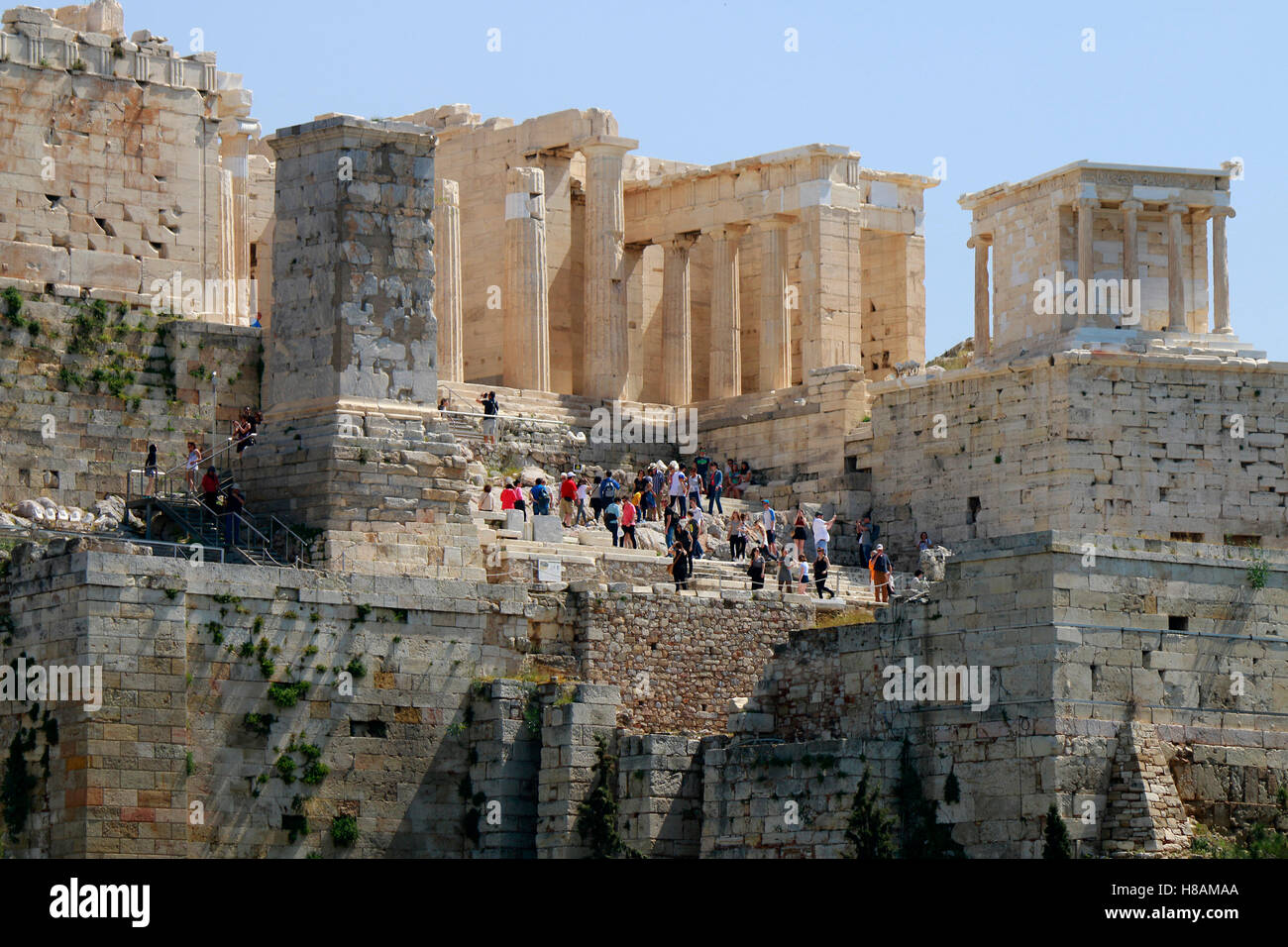 Tempel der Athena Nike/ Niketempel, Akropolis, Athen, Griechenland. Stock Photo