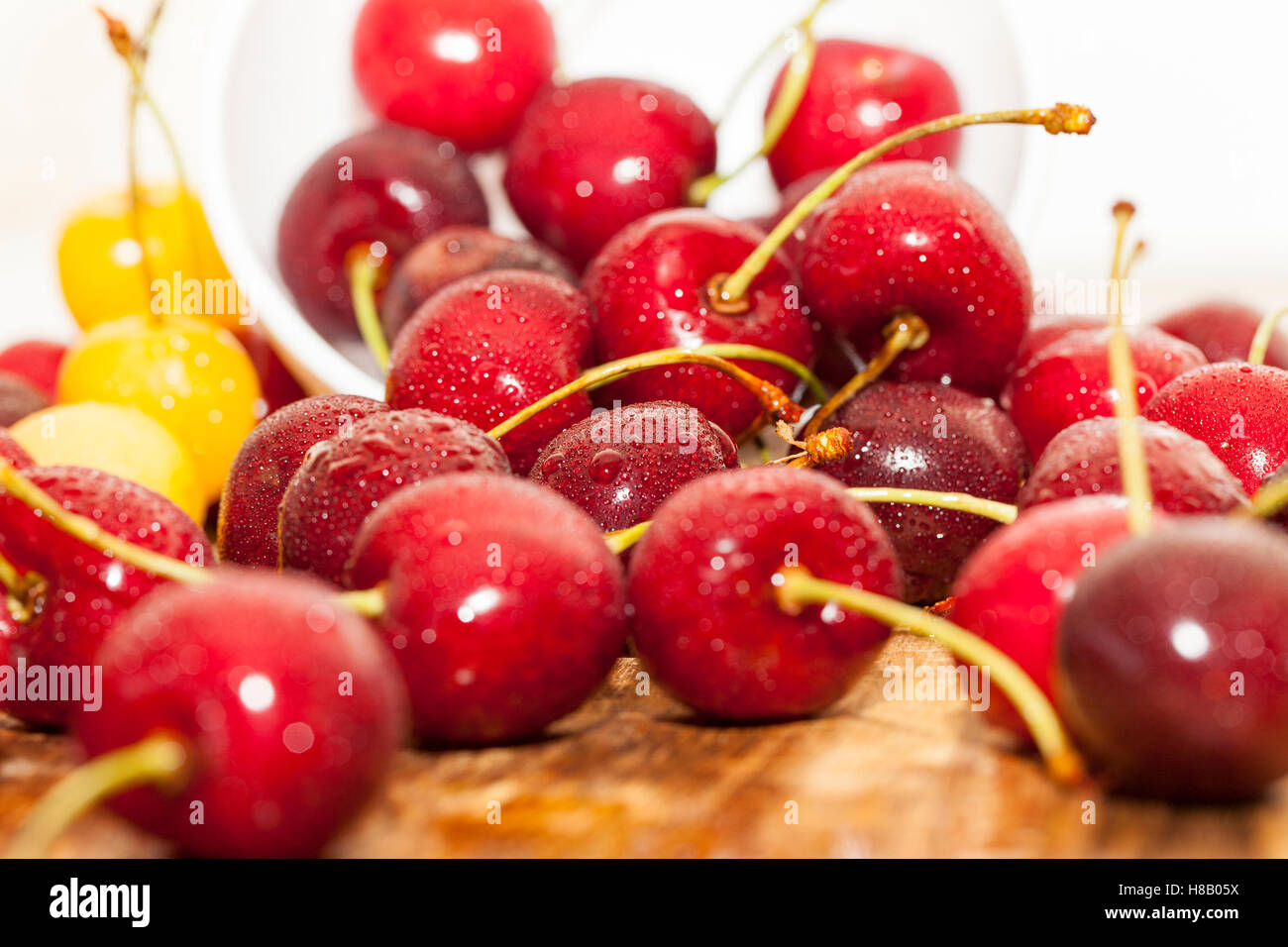 red ripe cherry Stock Photo - Alamy