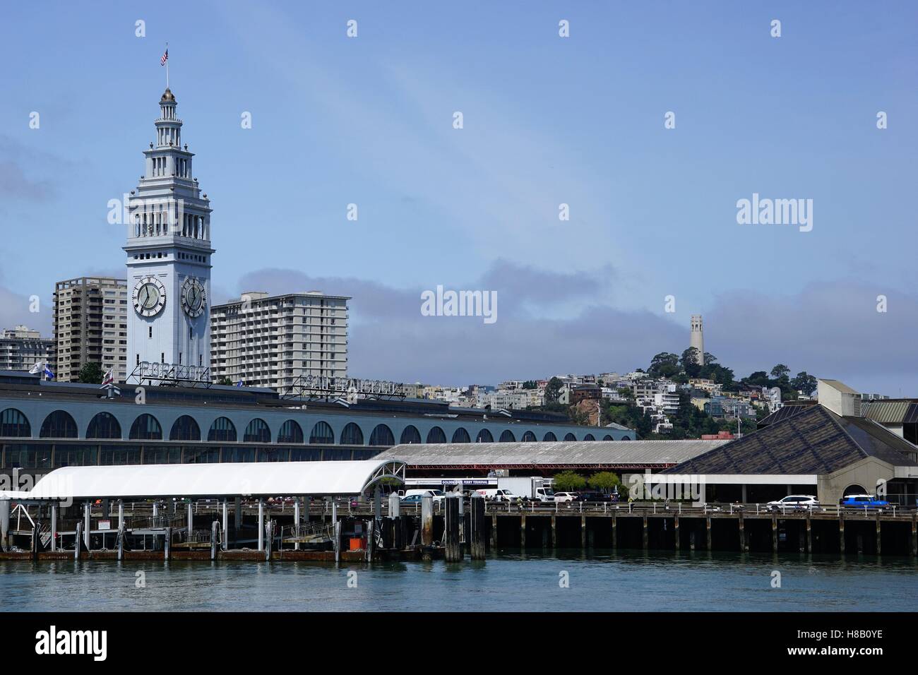 San Francisco ferry building arcade The Embarcadero harbor, docks