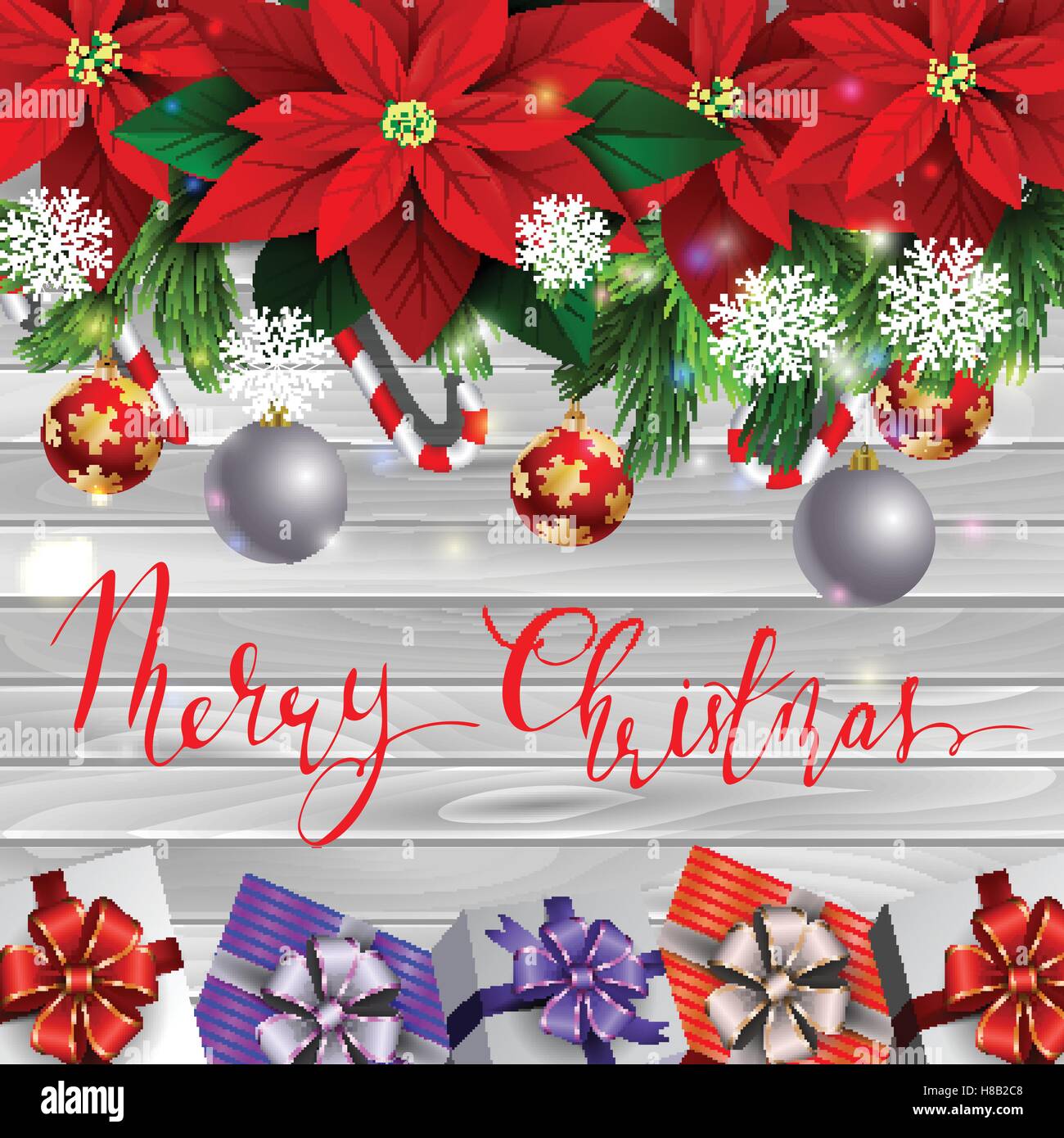 Christmas balls ribbon candy Stock Vector Images - Alamy