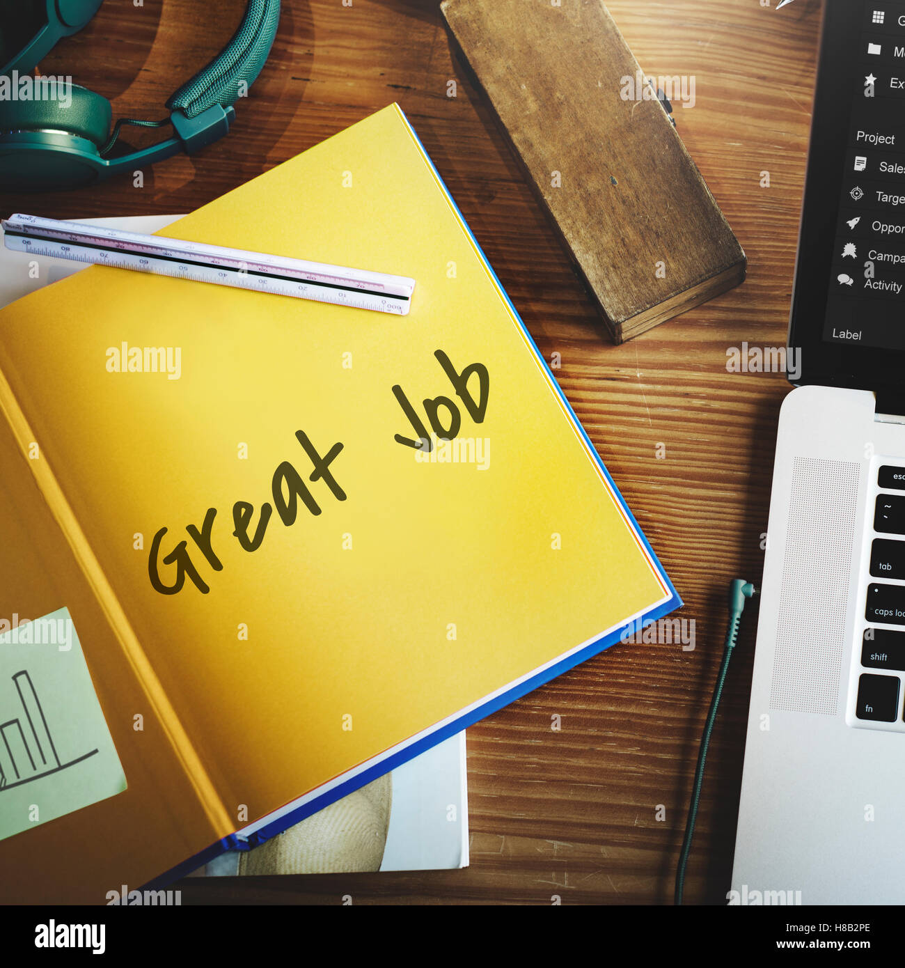 Great Job Excellent Expertise Victory Prefect Concept Stock Photo - Alamy