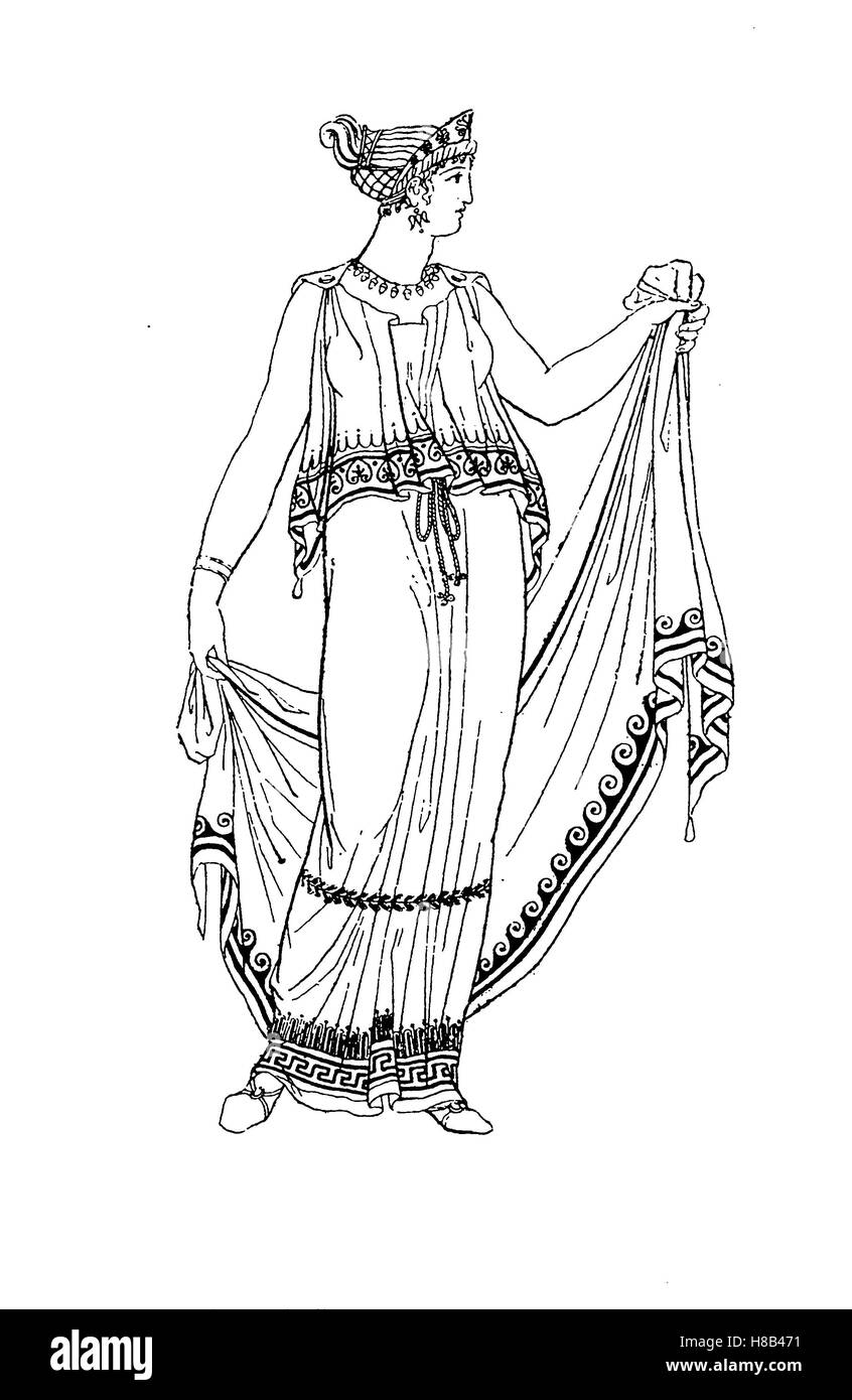 Ancient Greek Peplos For Women