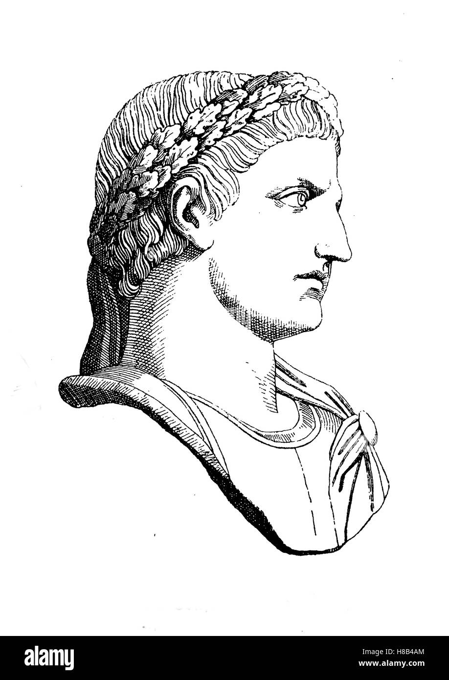 The roman emperor constantine the great Black and White Stock Photos