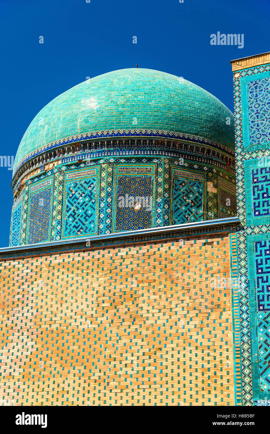 Shah-i-Zinda, a muslim necropolis in Samarkand - Uzbekistan. Stock Photo