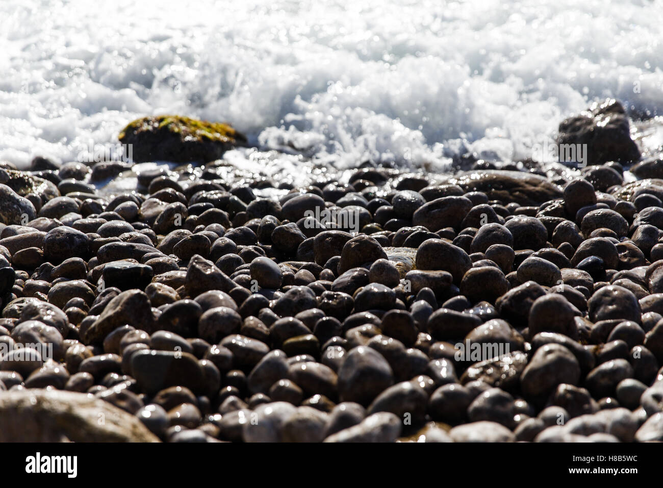 Sea afternoon close up waves hi-res stock photography and images - Alamy