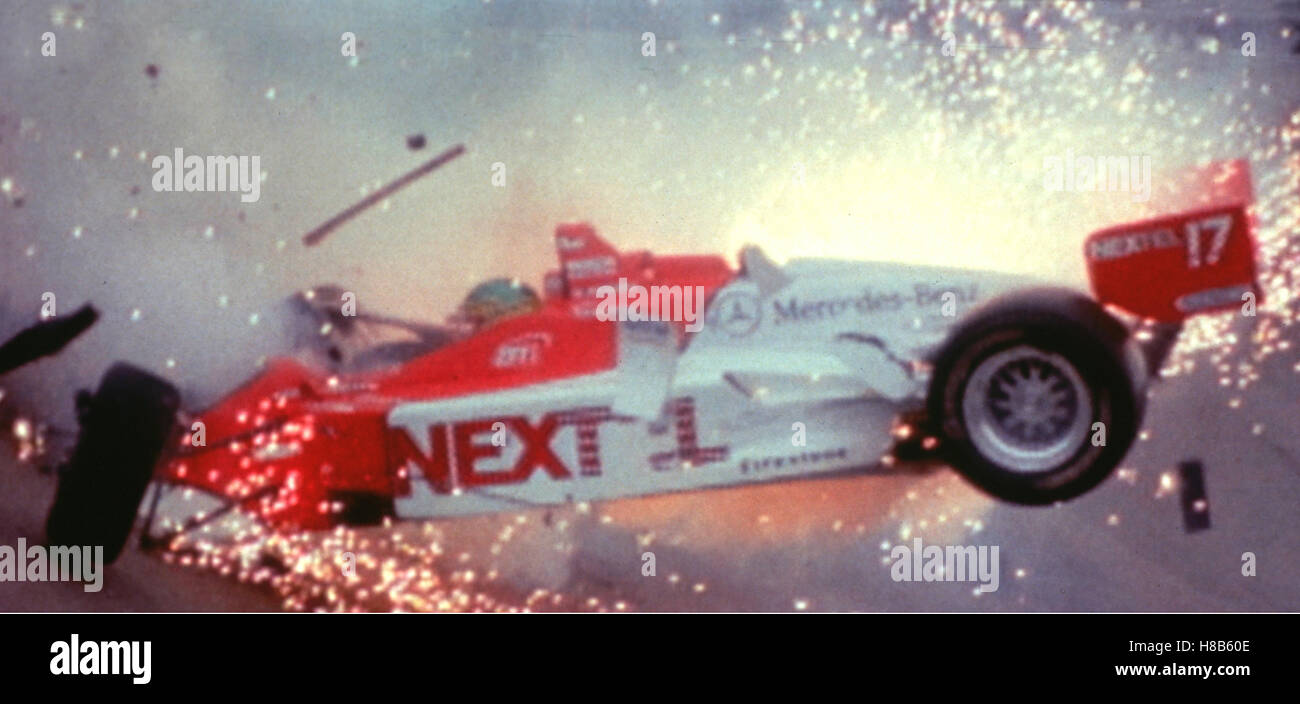 Driven, (DRIVEN) USA 2001, Regie: Renny Harlin, Stichwort: Motorsport, Rennwagen, Unfall, Feuer, Flammen, Crash, Funken, Sponsoren, NEXT1 Stock Photo
