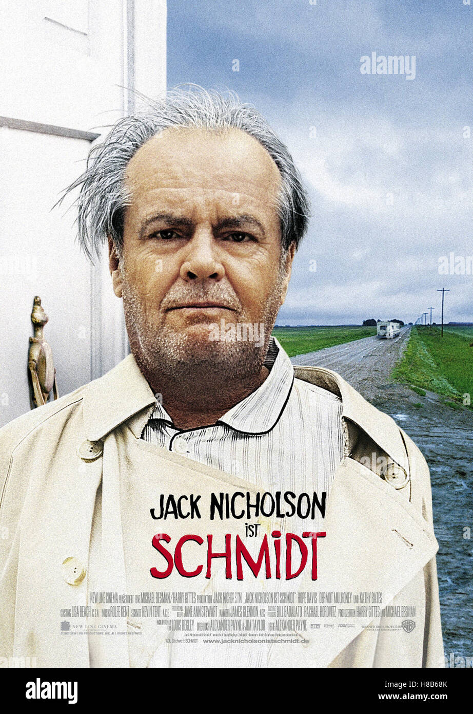 About Schmidt, (ABOUT SCHMIDT) USA 2002, Regie: Alexander Payne, JACK NICHOLSON, Key: Plakat Stock Photo