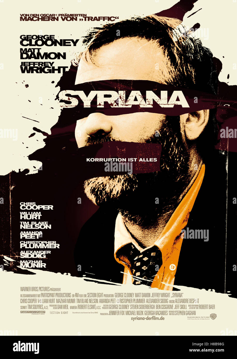 Syriana, (SYRIANA) USA 2005, Regie: Stephen Gaghan, GEORGE CLOONEY, Key: Plakat Stock Photo