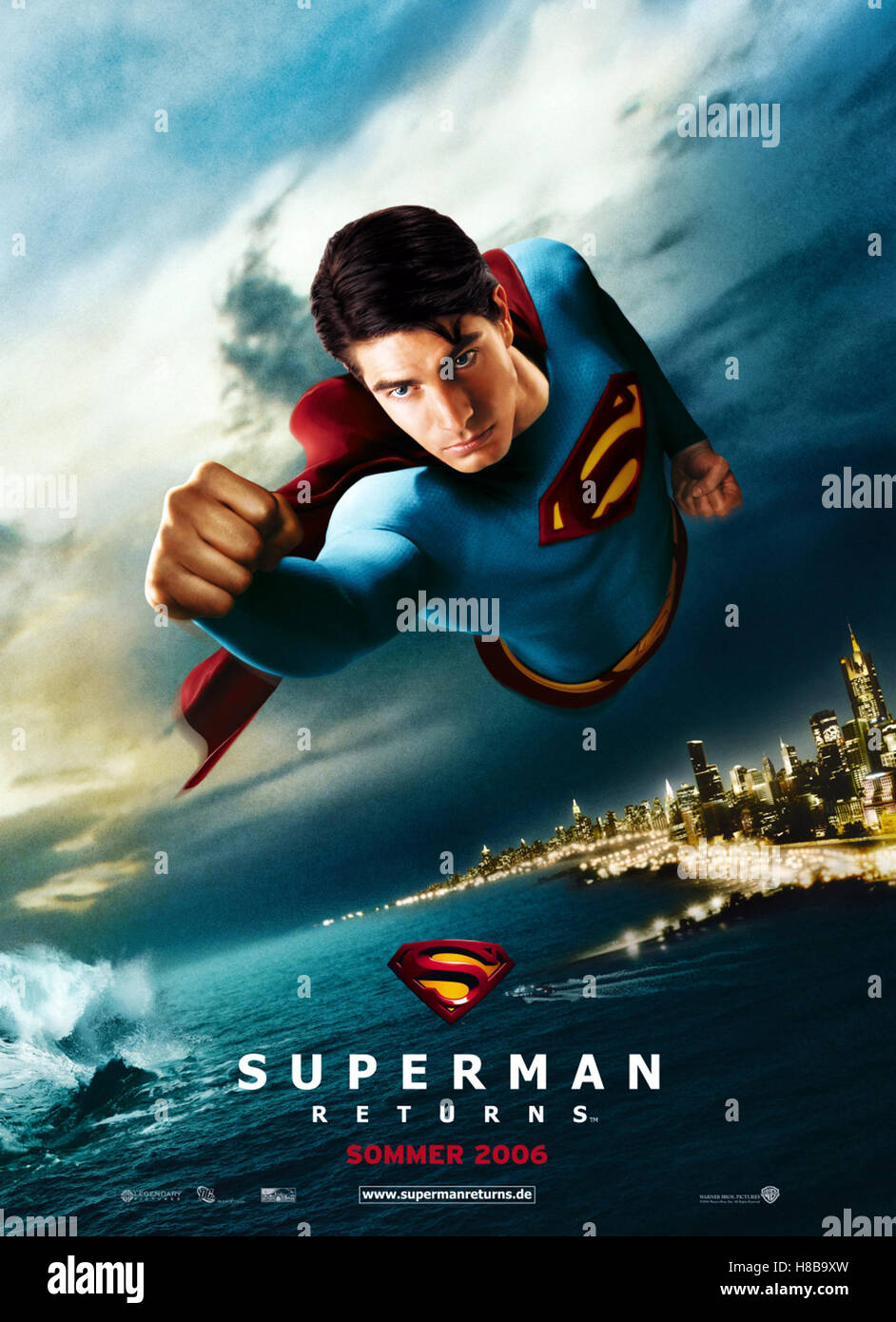 Superman Returns, (SUPERMAN RETURNS) AUS-USA 2006, Regie: Bryan Singer,  BRANDON ROUTH, Key: Plakat, Verleih: Warner Bros Stock Photo - Alamy