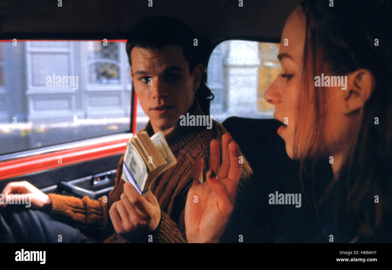 Die Bourne Identität, (THE BOURNE IDENTITY) USA 2002, Regie: Doug Liman, MATT DAMON, FRANKA POTENTE, Key: Geldscheine, Banknoten, Geldübergabe Stock Photo