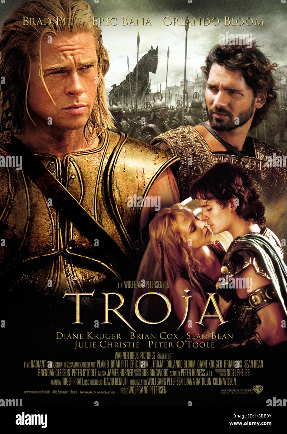 Troja, (TROY) USA 2004, Regie: Wolfgang Petersen, BRAD PITT, Key: Plakat, Stock Photo
