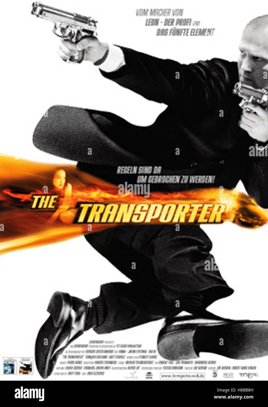The Transporter, (THE TRANSPORTER) F-USA 2002, Regie: Louis Leterrier, JASON STATHAM, Key: Plakat, Stock Photo