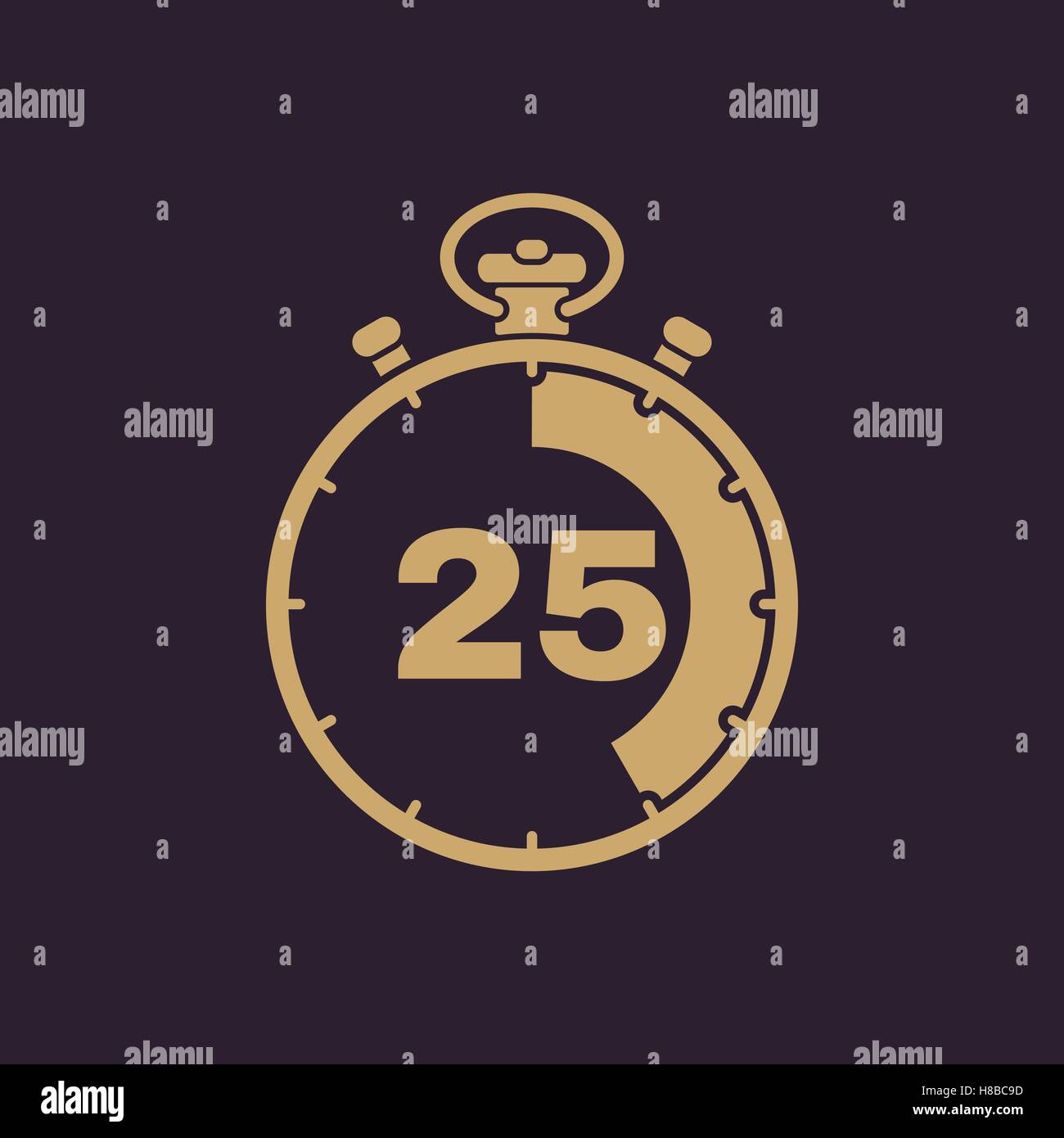 Timer 25 minutes vector illustration hi-res stock photography and ...