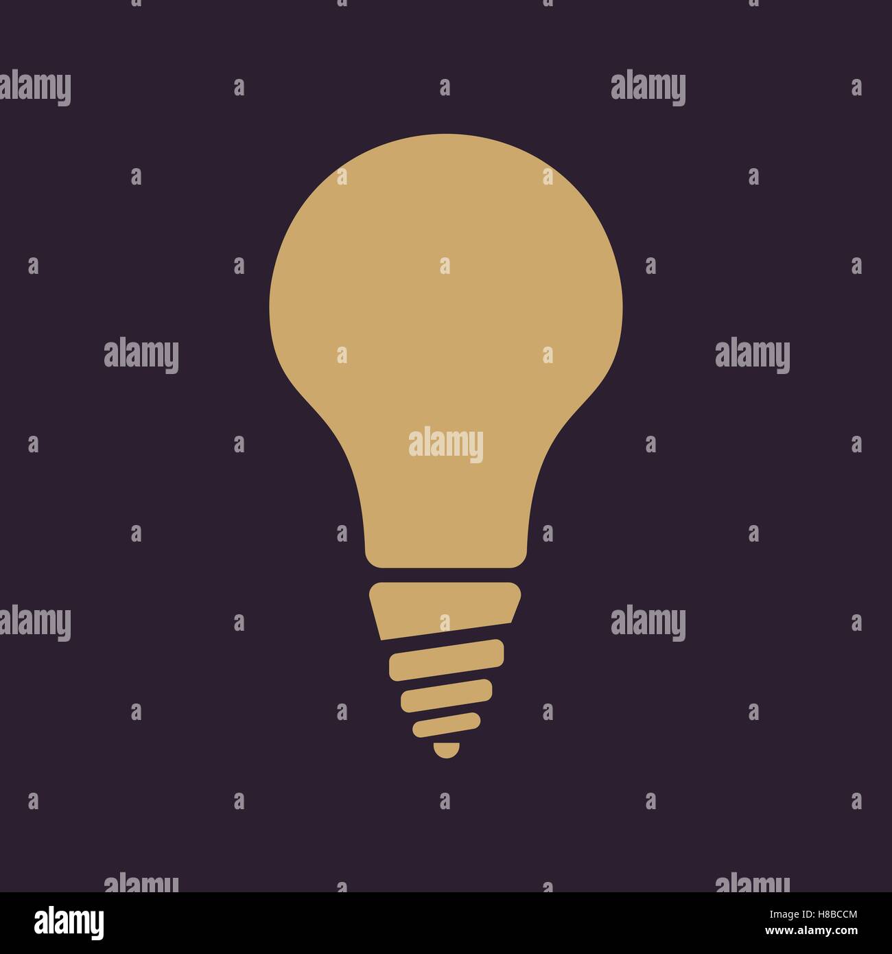 The incandescent lamp icon. Lamp and bulb, lightbulb, filament lamp, glowlamp, light bulb