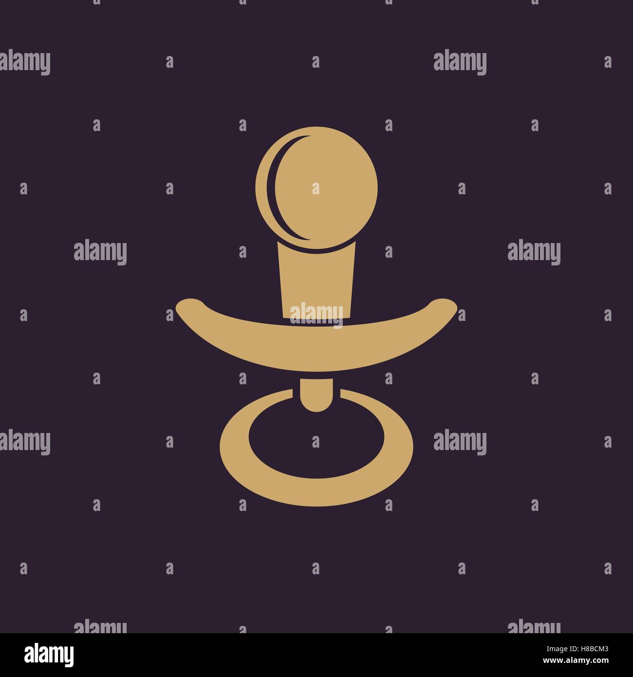 Pacifier icon. Comforter vector design. Babys dummy, Pacifier symbol ...