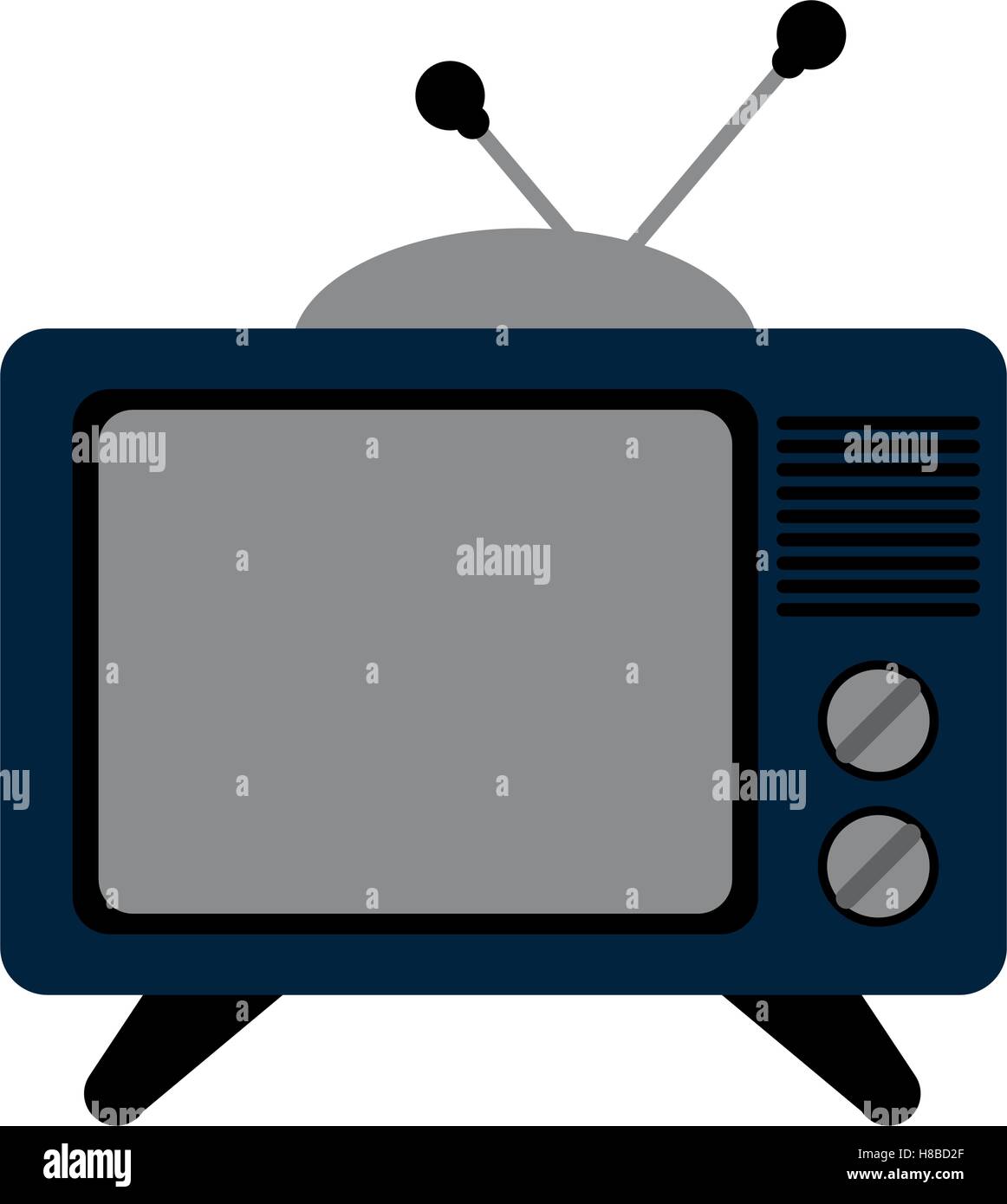 Isolated retro tv device design Stock Vector Image & Art - Alamy