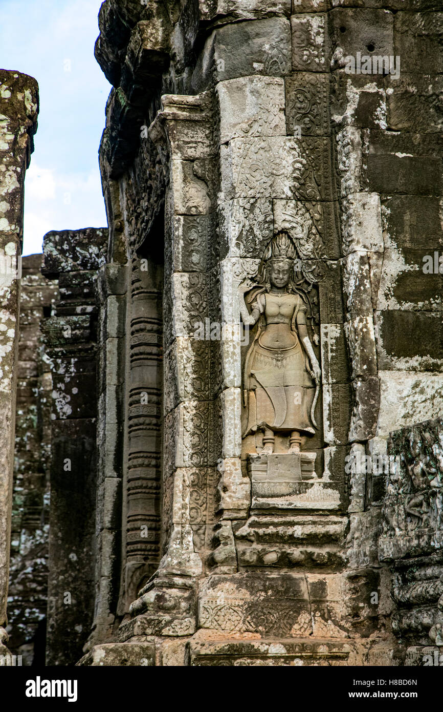 Angkor Thom, Bayon Temple, Angkor, Cambodia Stock Photo