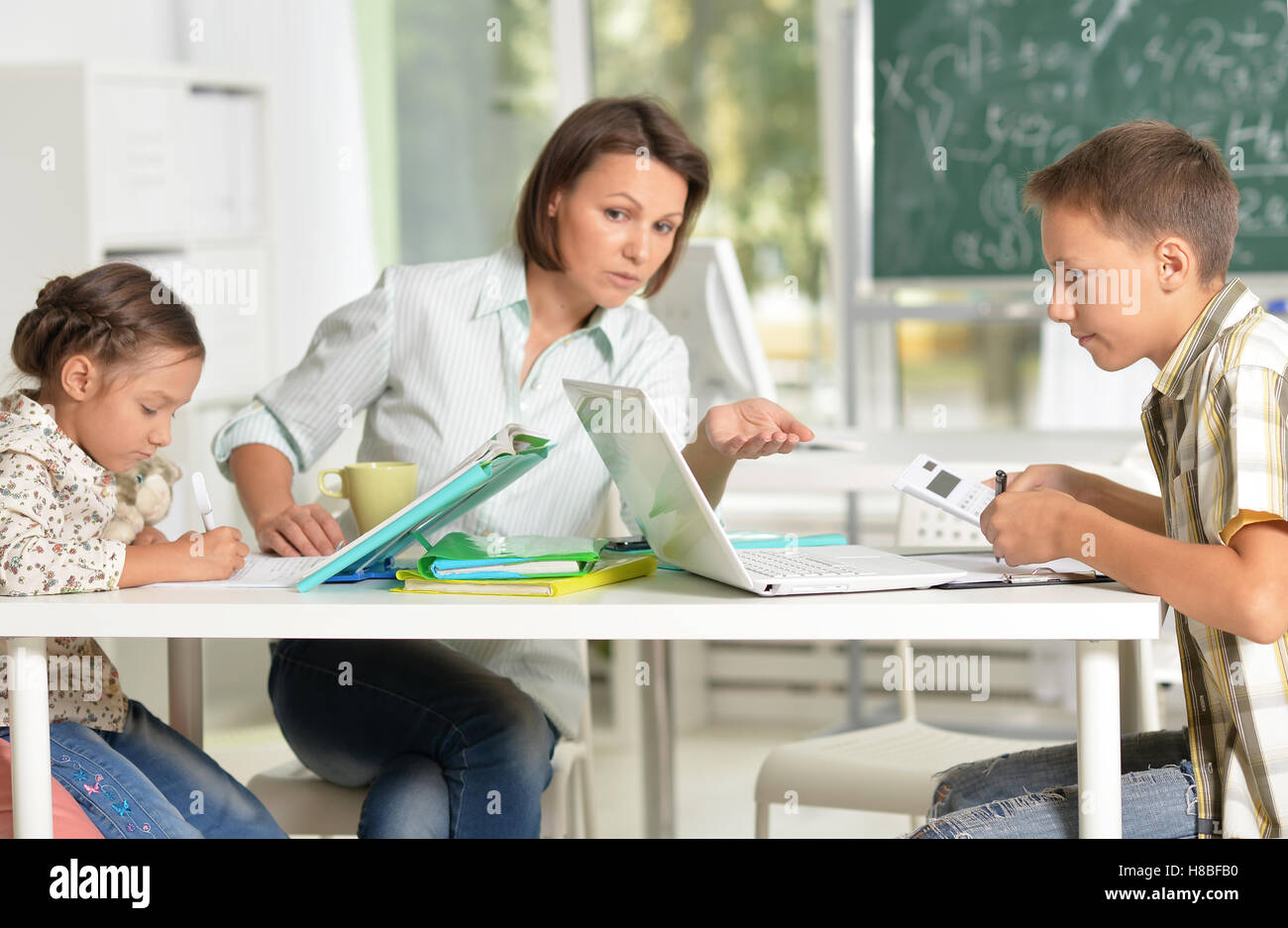 children at school in the classroom Stock Photo - Alamy