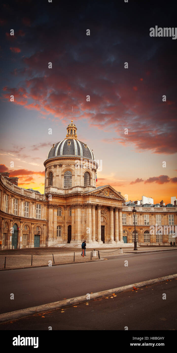 Institute de France in Paris. Architect Louis Le Vau Stock Photo