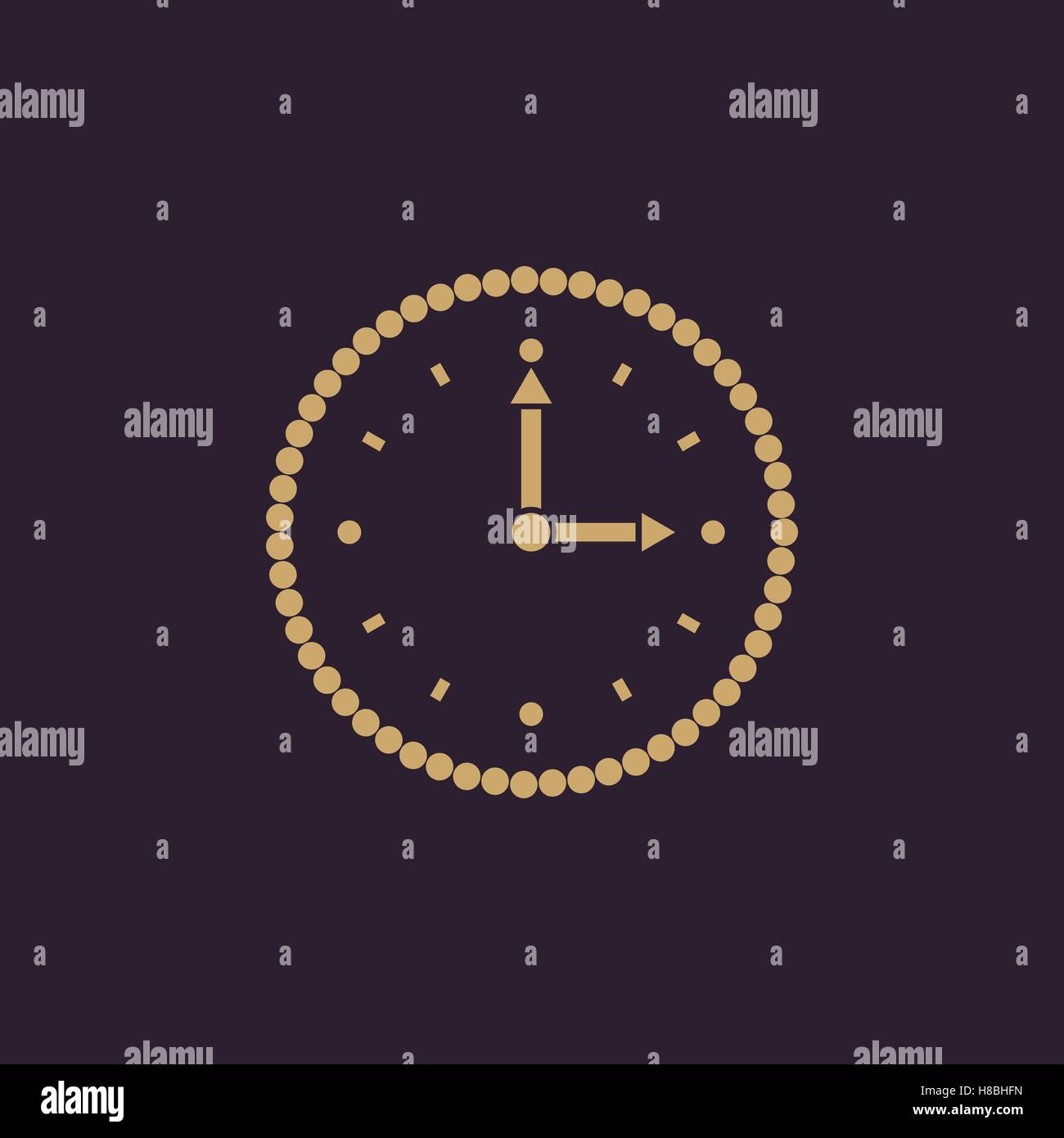 Time, clock icon. Time and watch, timer, clock symbol. UI. Web. Logo ...
