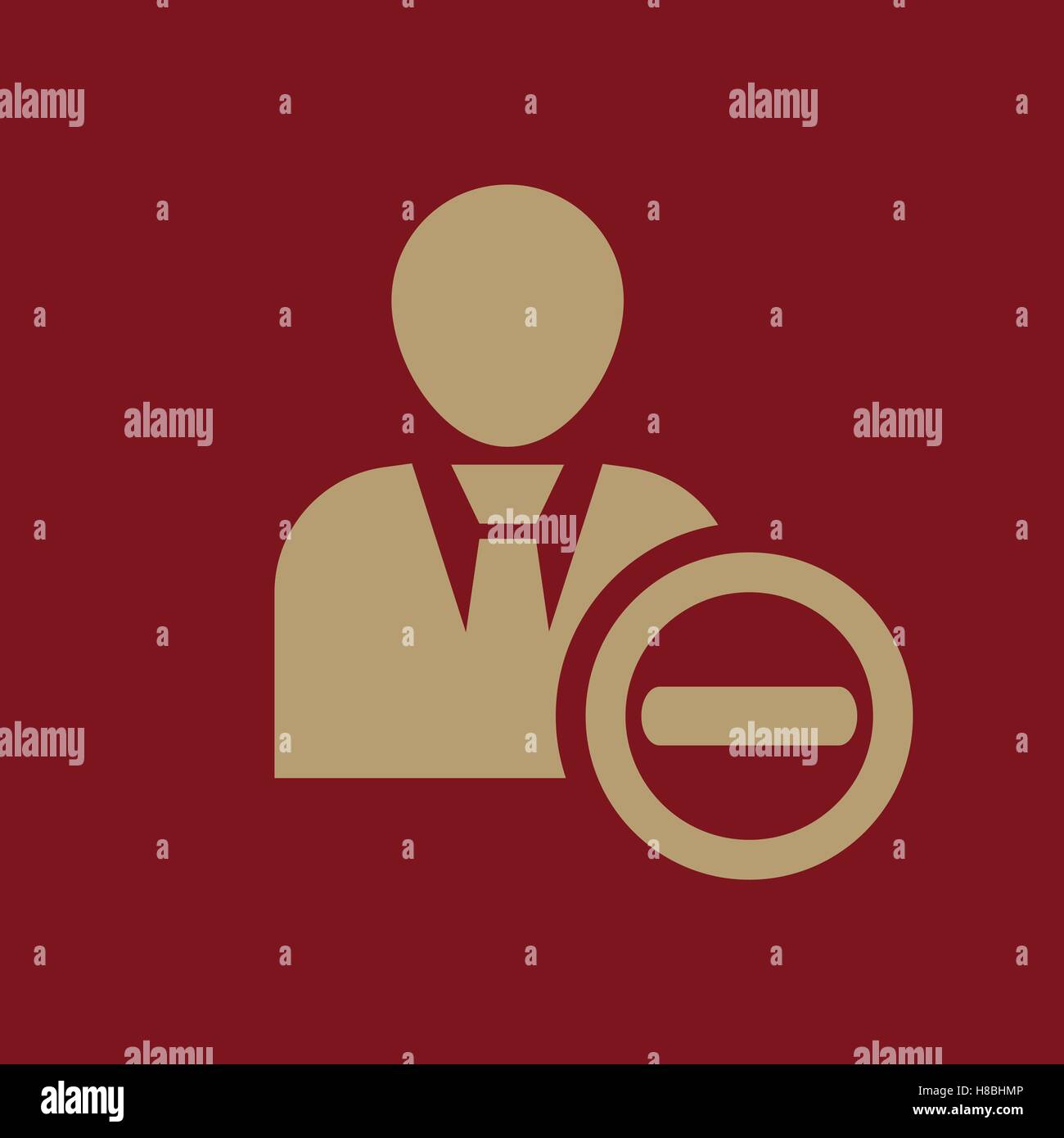 The delete user icon. Delete a user friend and avatar symbol. UI. Web ...