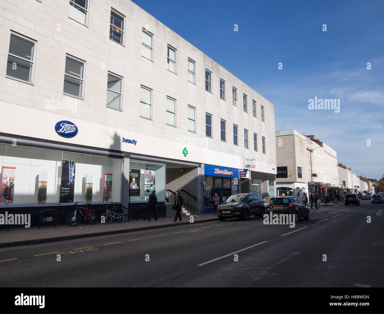 Warwick Street, Royal Leamington Spa, Warwickshire Stock Photo