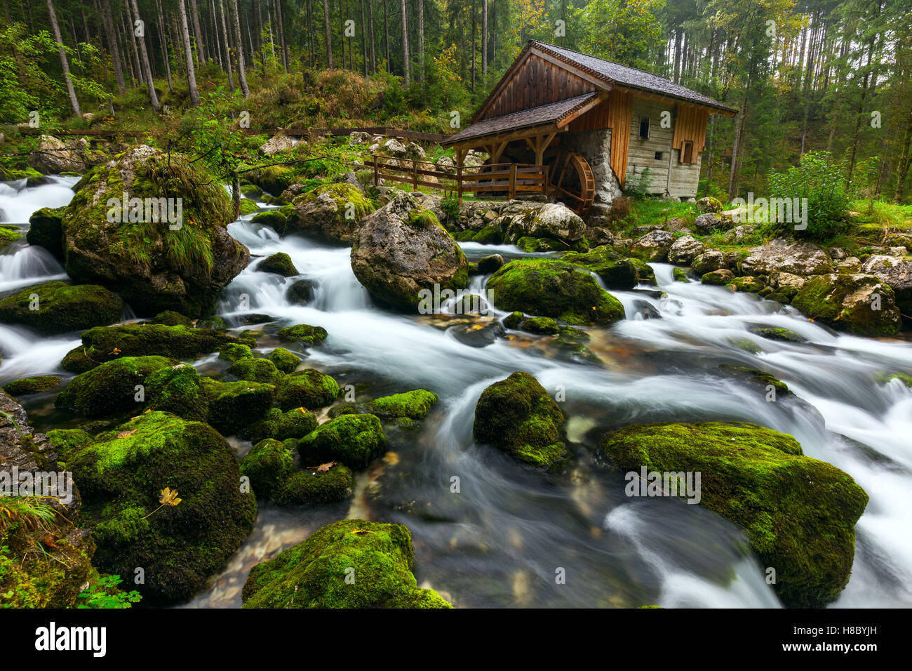 Old mill near Golling an der Salzach, Austria, Europe ...