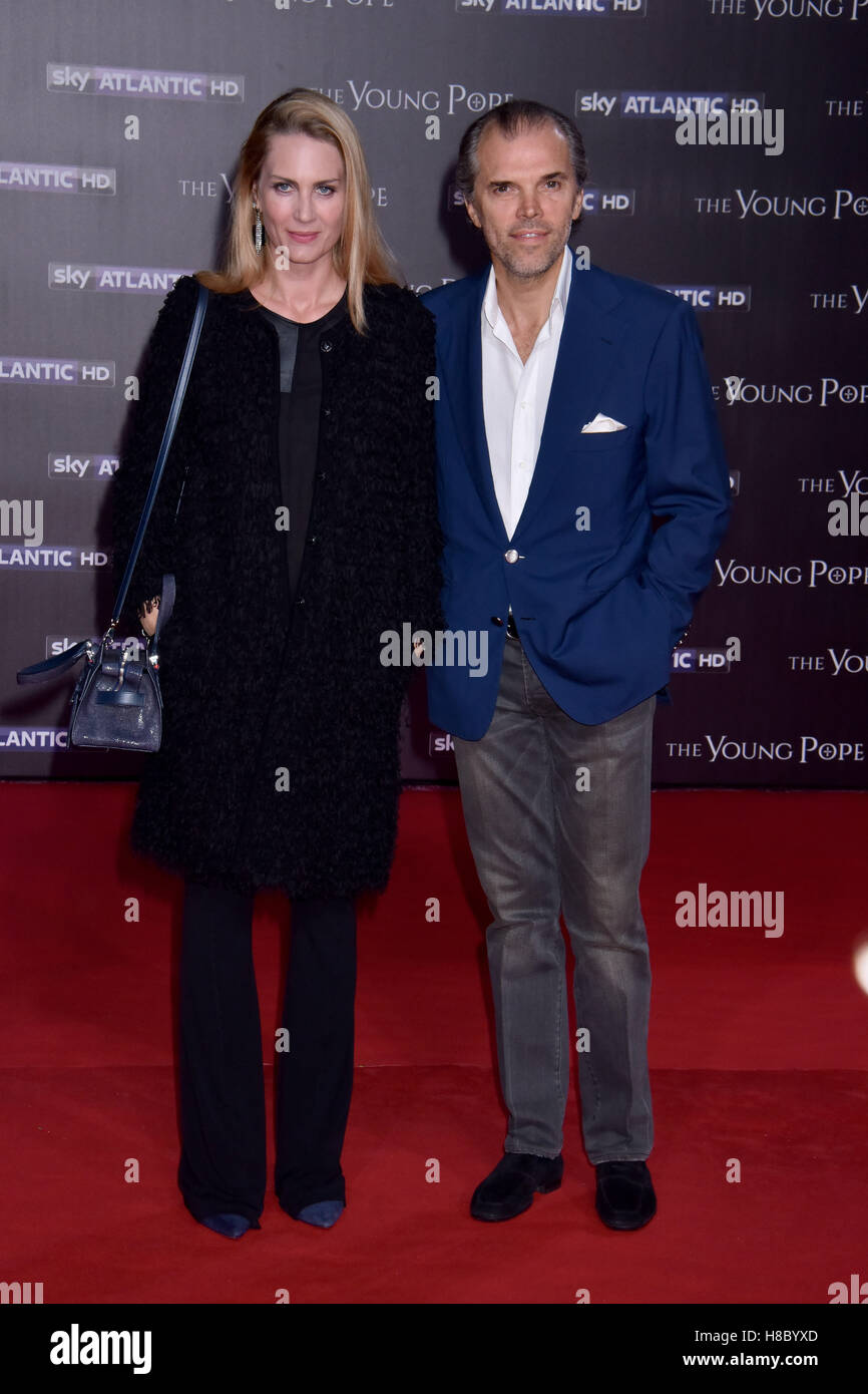 Isabella Borromeo and Ugo Brachetti Peretti attending the photocall and ...