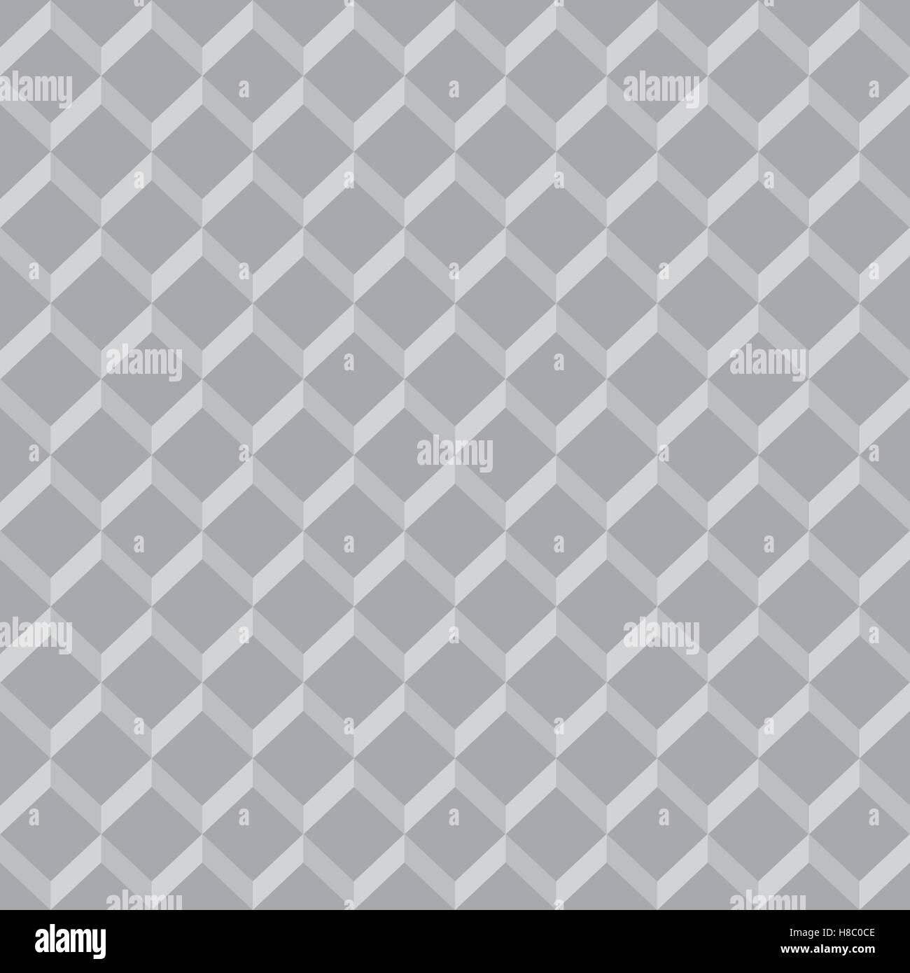 Geometric seamless pattern. Texture with bulky cubes Stock Vector