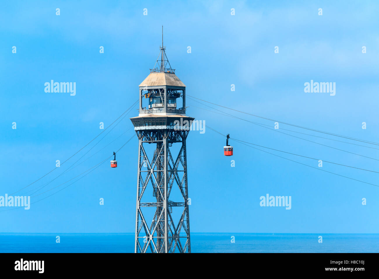 Barcelona cable car Stock Photo Alamy