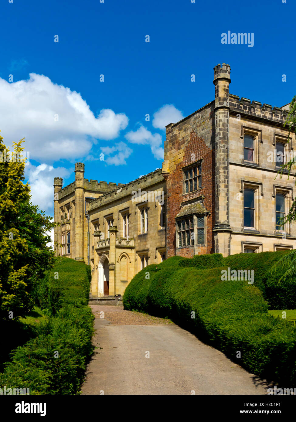 Elvaston Castle a gothic revival stately home in the grounds of Elvaston Country Park near Derby