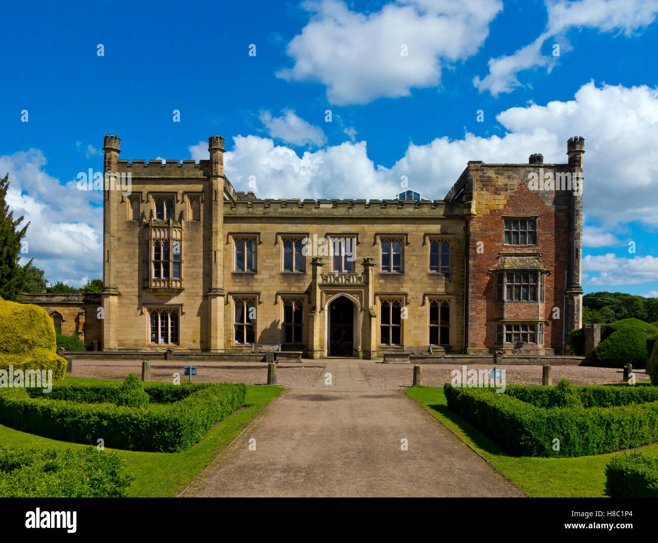 Elvaston Castle a gothic revival stately home in the grounds of Elvaston Country Park near Derby Derbyshire England UK Stock Photo
