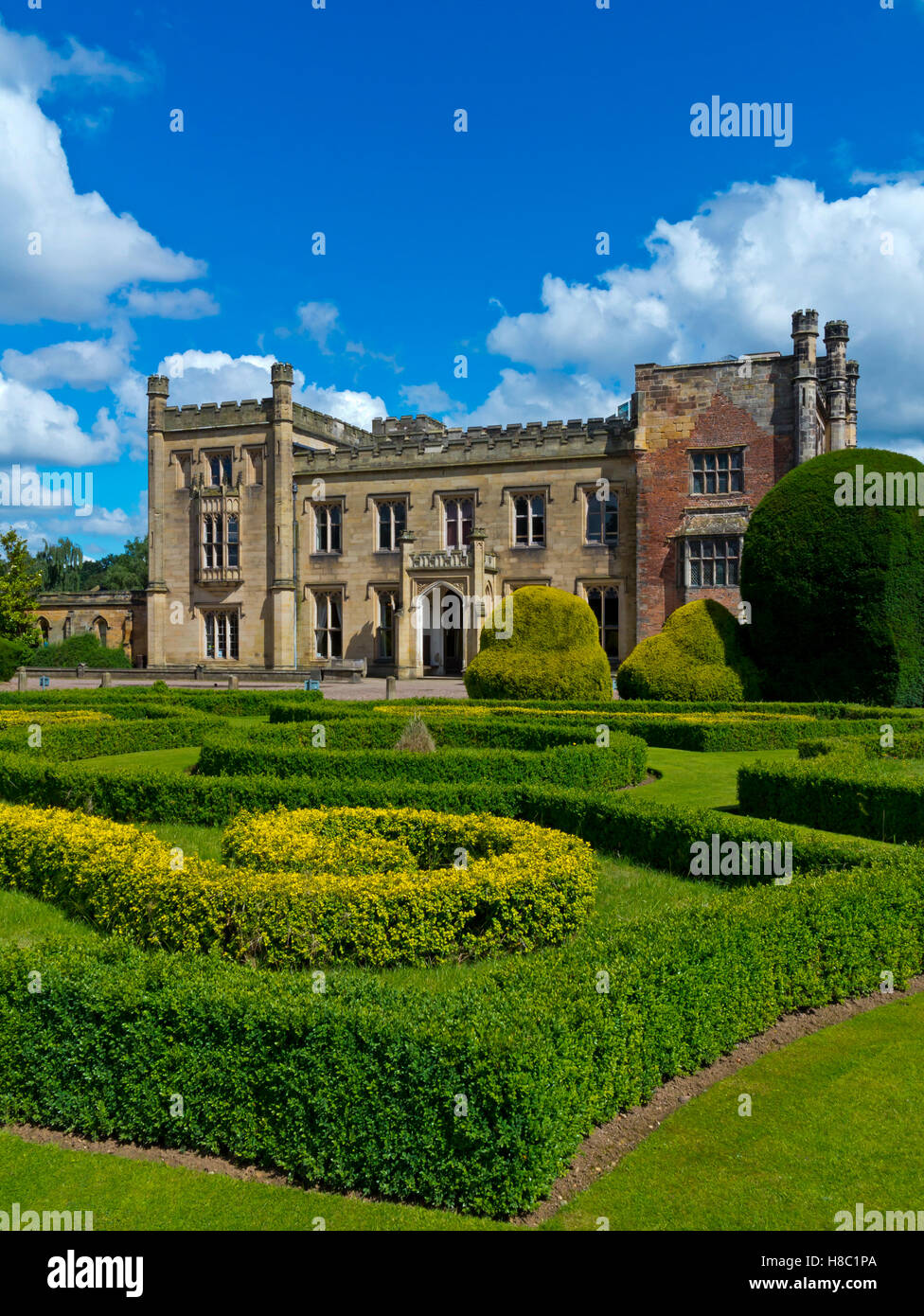 Parterre at Elvaston Castle a gothic revival stately home in grounds of