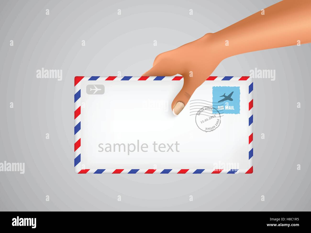 Hand holding business object. Vector illustration Stock Vector Image ...