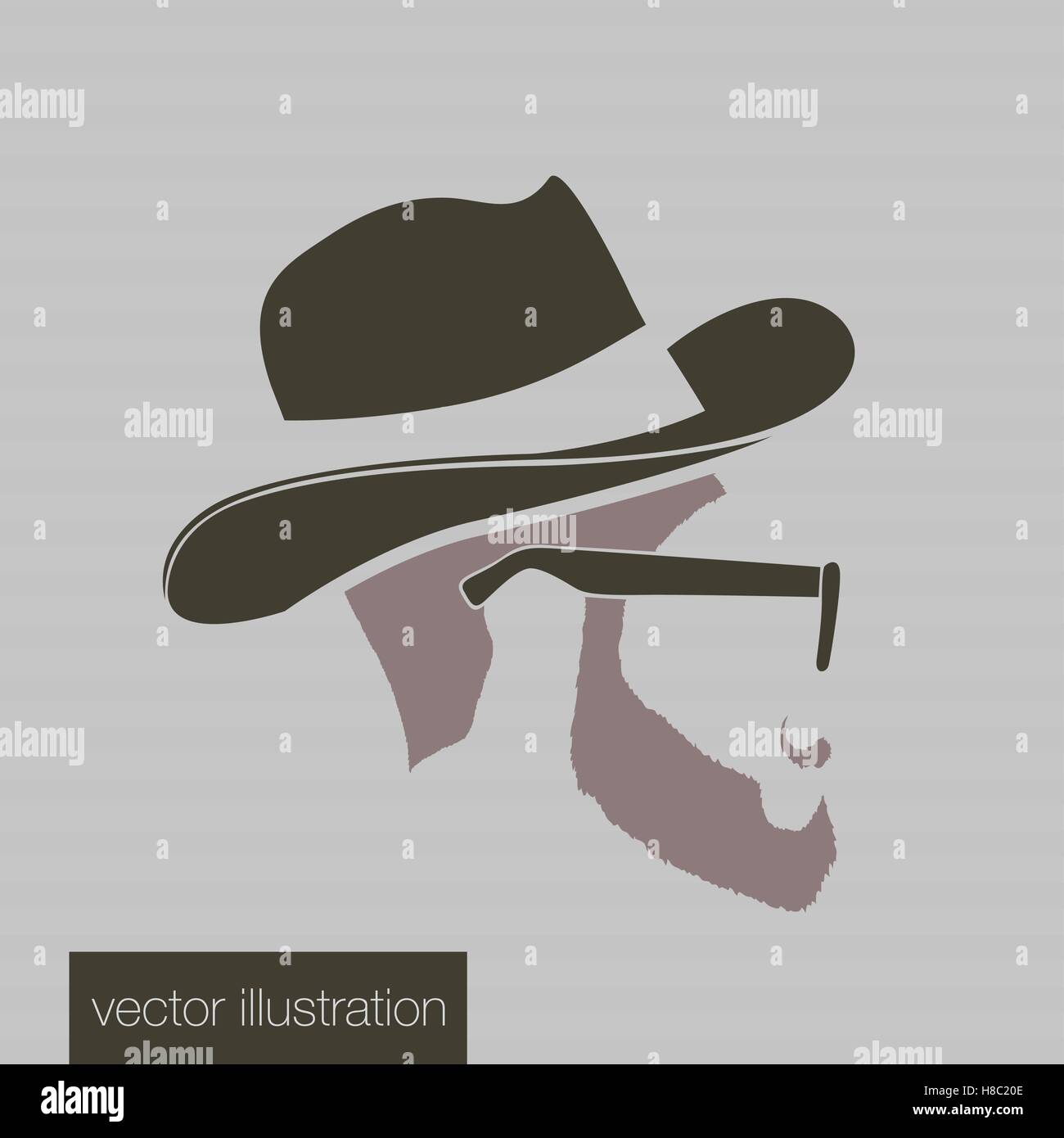 icons hairstyles beard and mustache hipster Stock Vector Image & Art ...