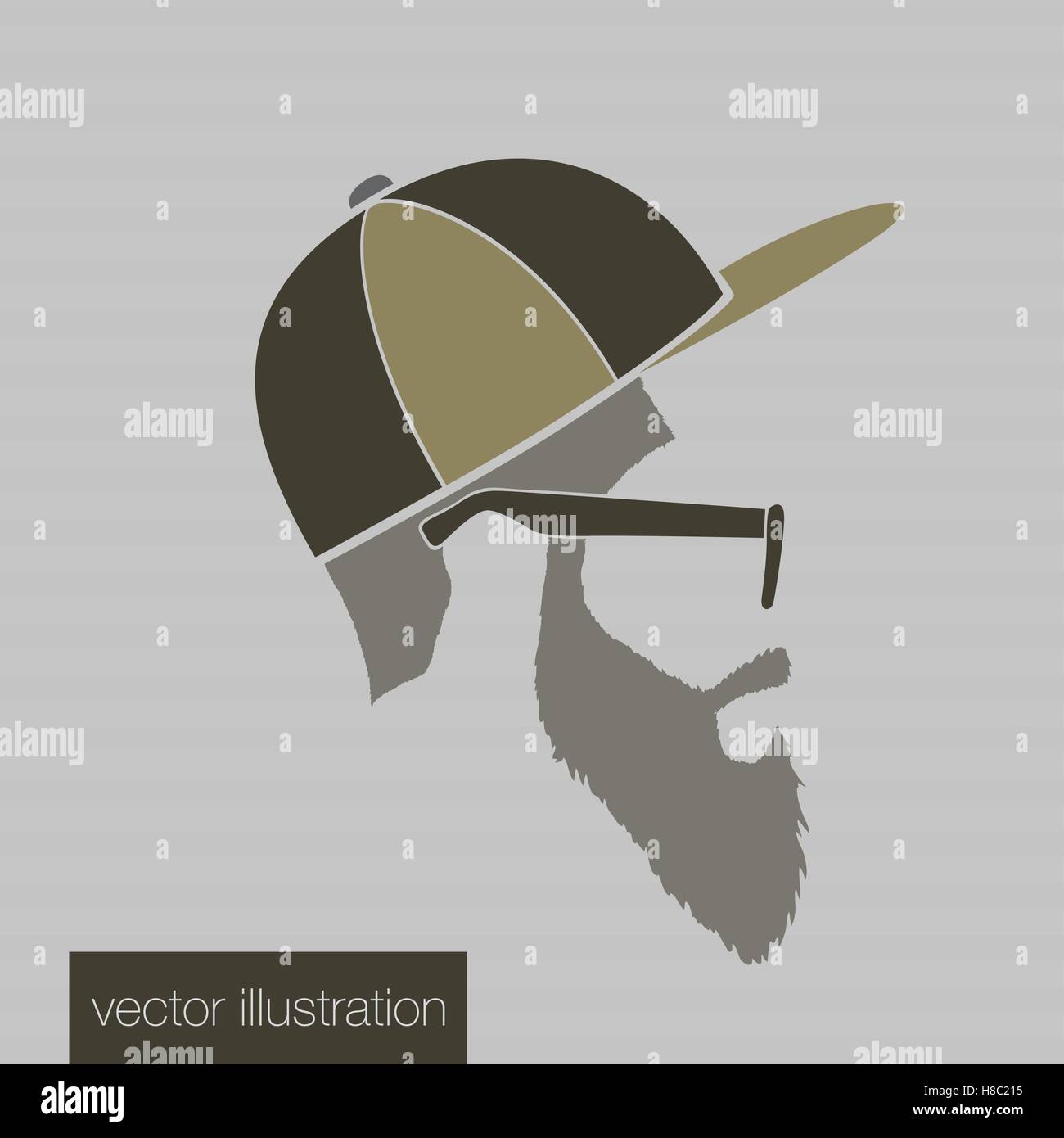 icons hairstyles beard and mustache hipster Stock Vector Image & Art ...