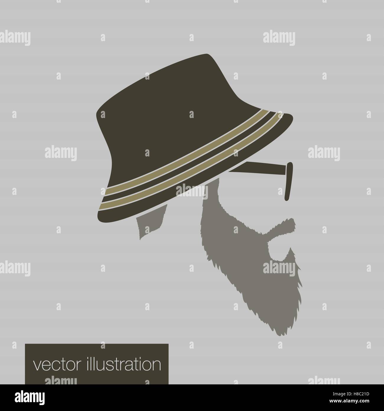 icons hairstyles beard and mustache hipster Stock Vector Image & Art ...