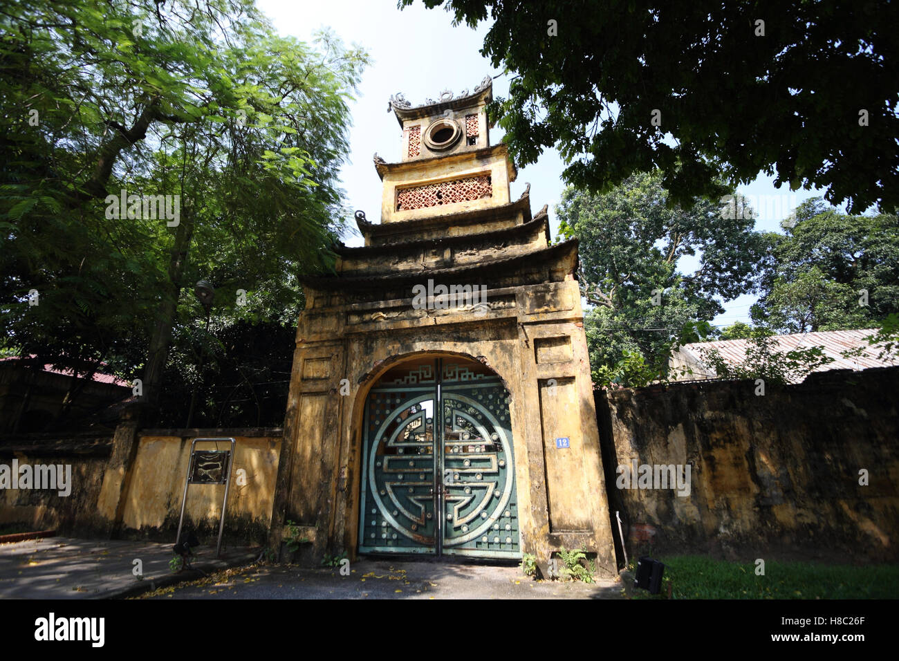 The gate of Vietnam Military History Museum. Stock Photo