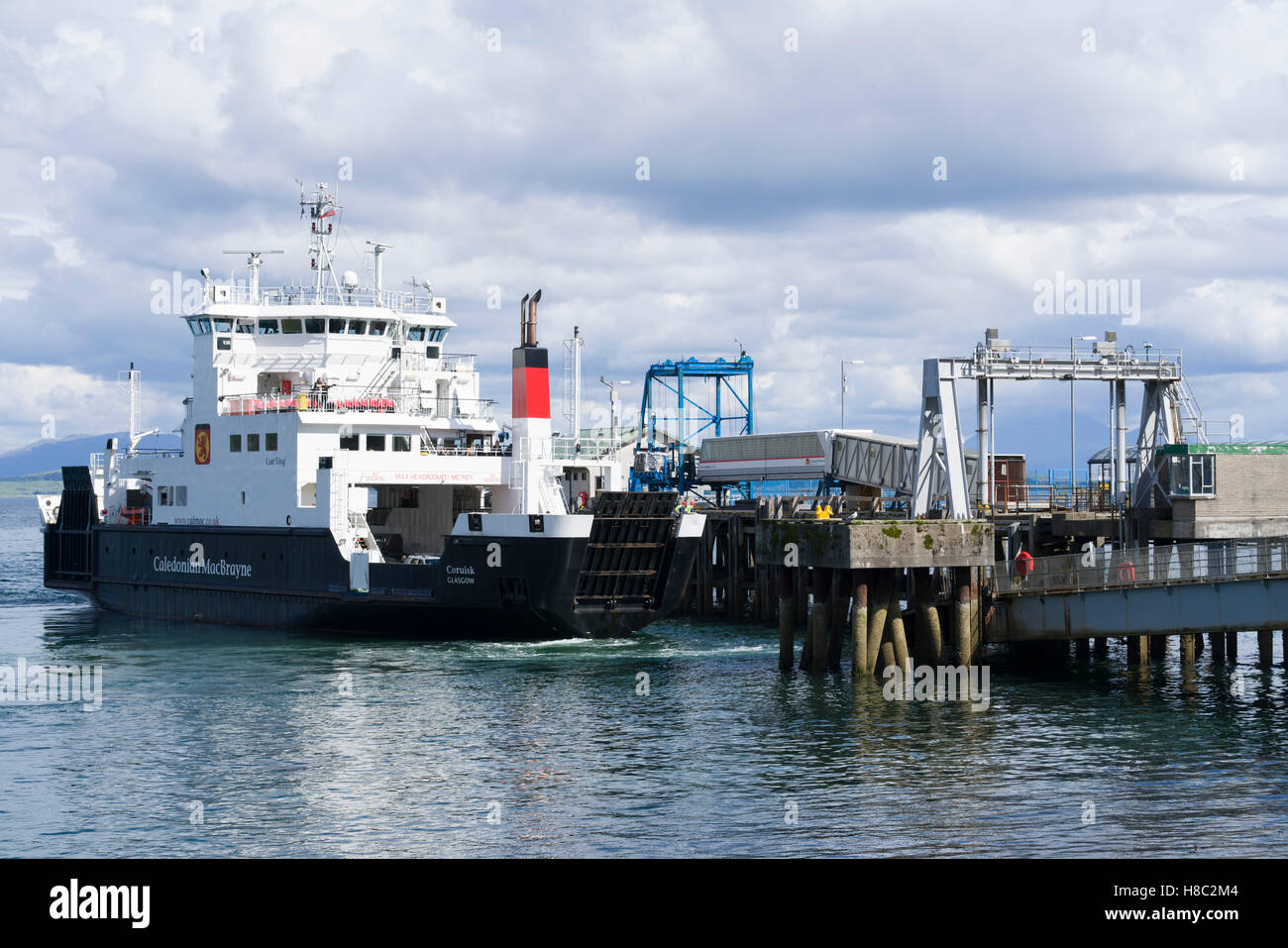 ObanMull ferry, Scotland Craignure to Oban journey. Calmac ferry Stock Photo Alamy