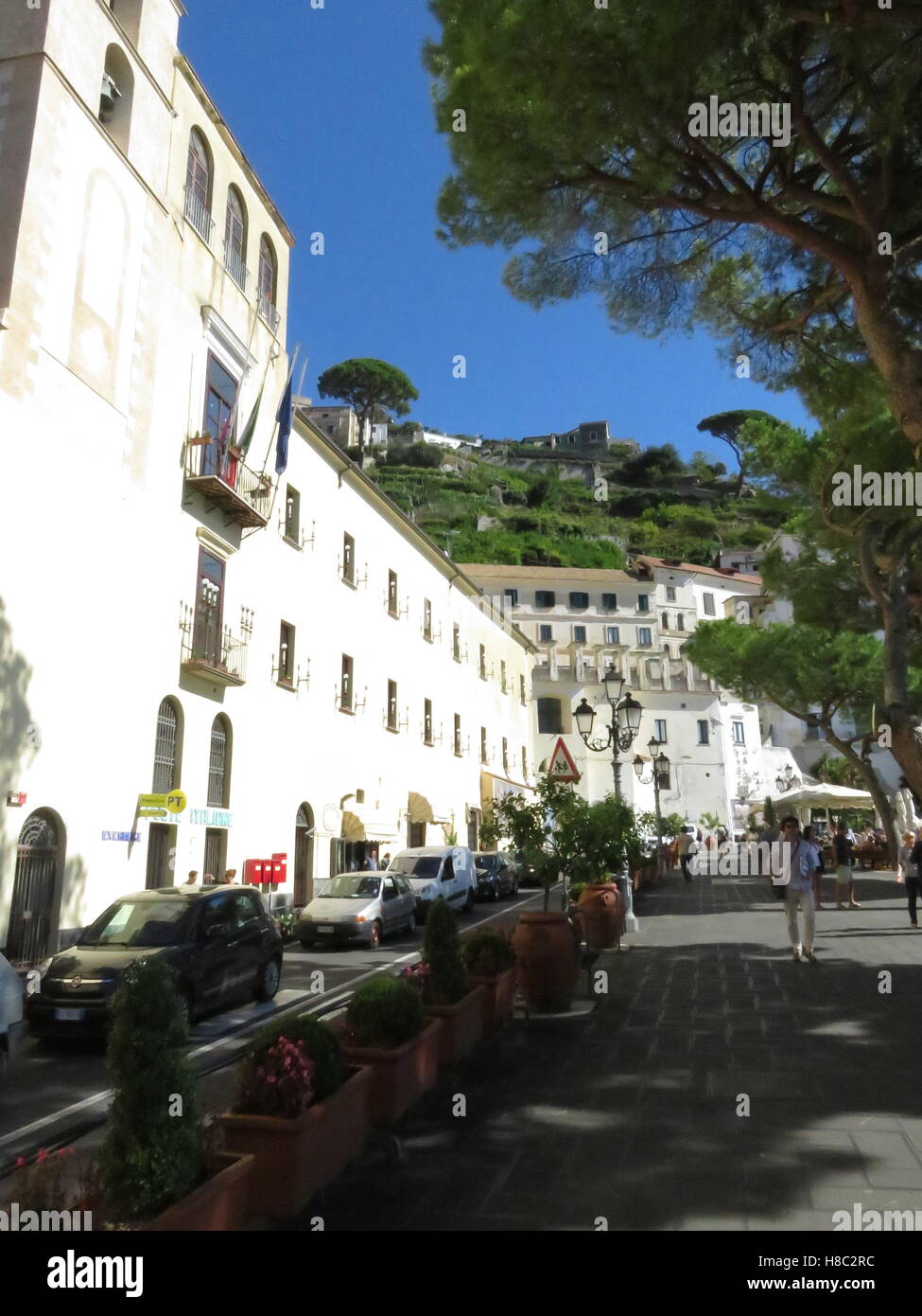 Amalfi promenade Stock Photo