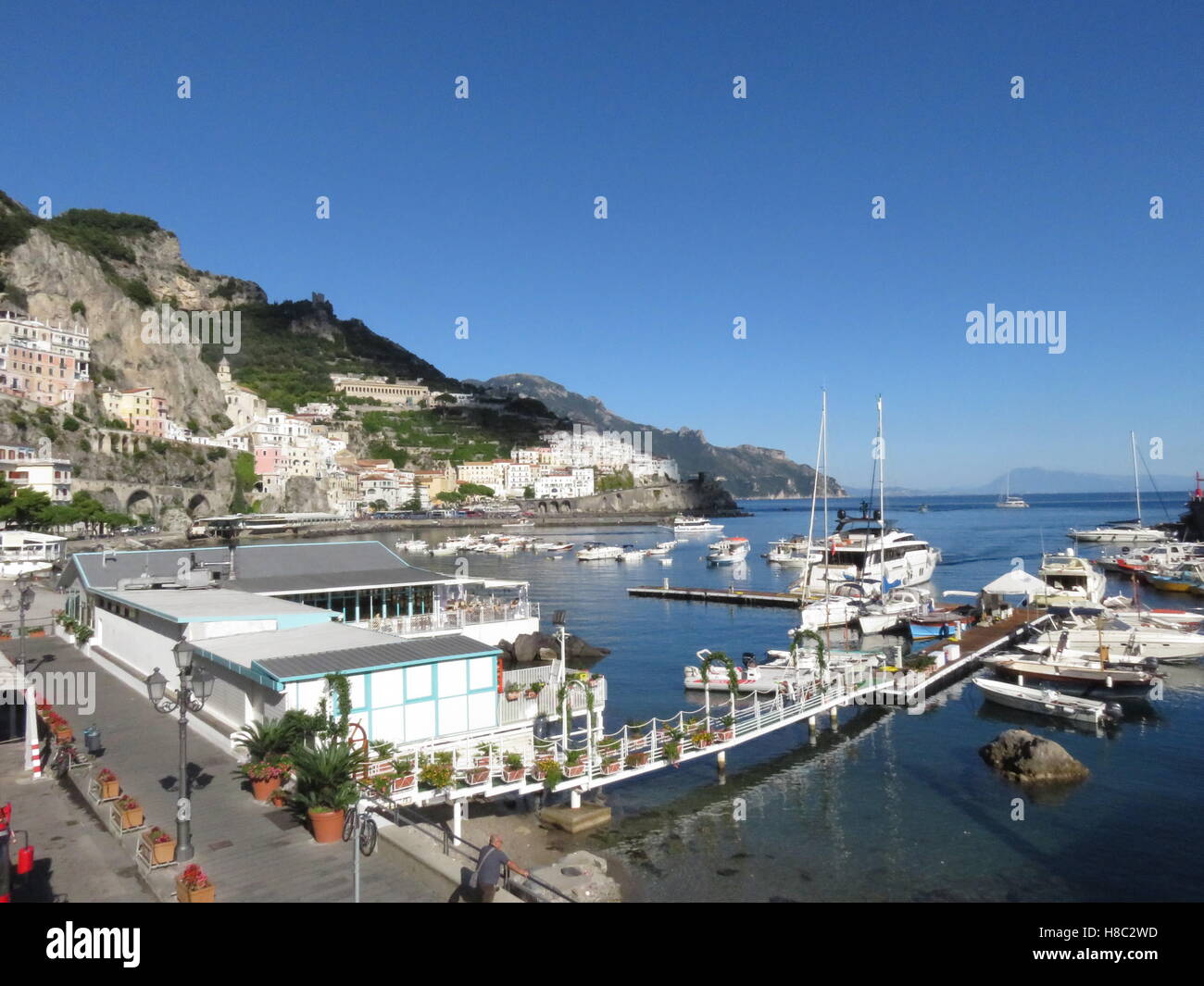 Amalfi Harbour Stock Photo
