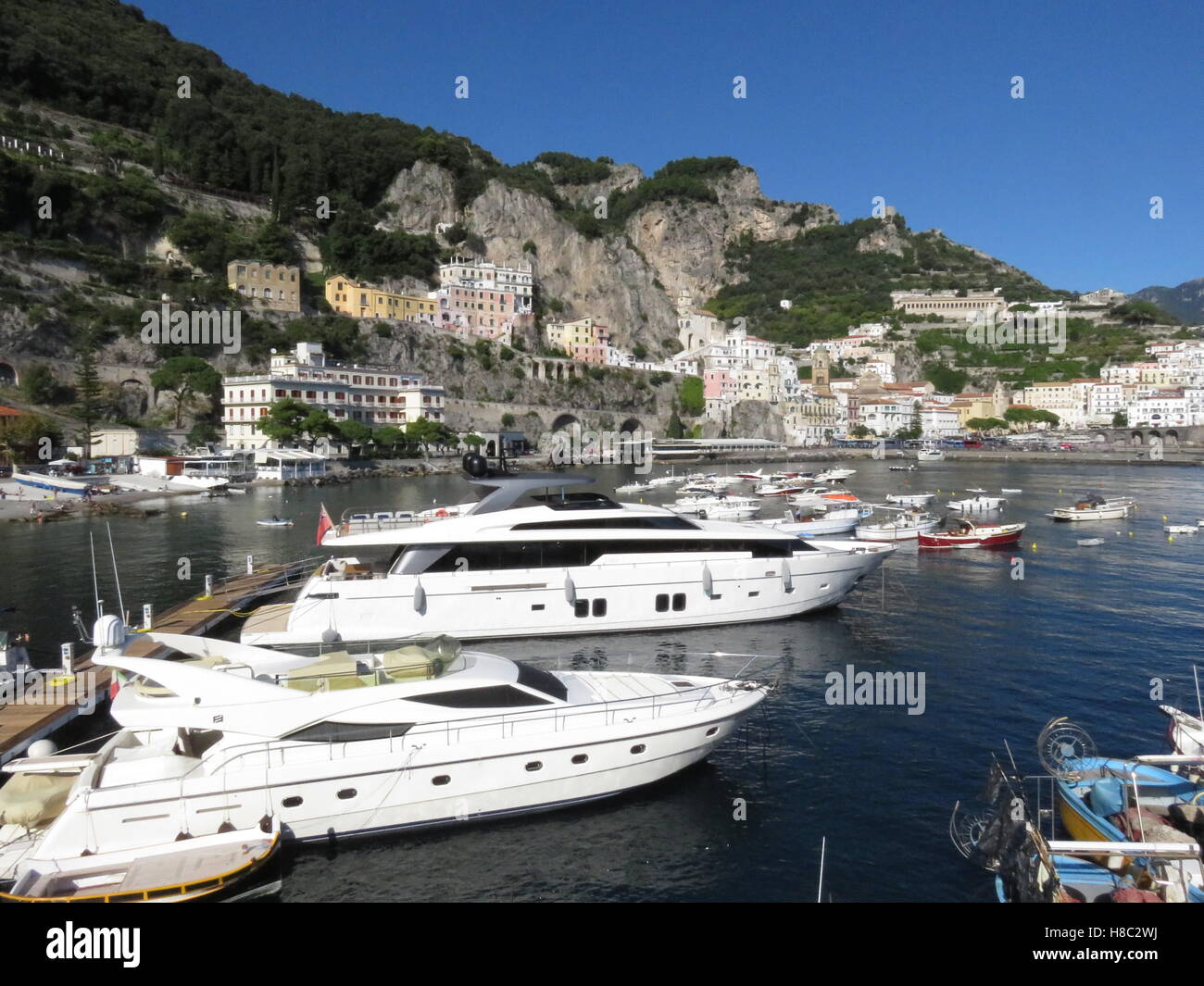 Amalfi Harbour Stock Photo