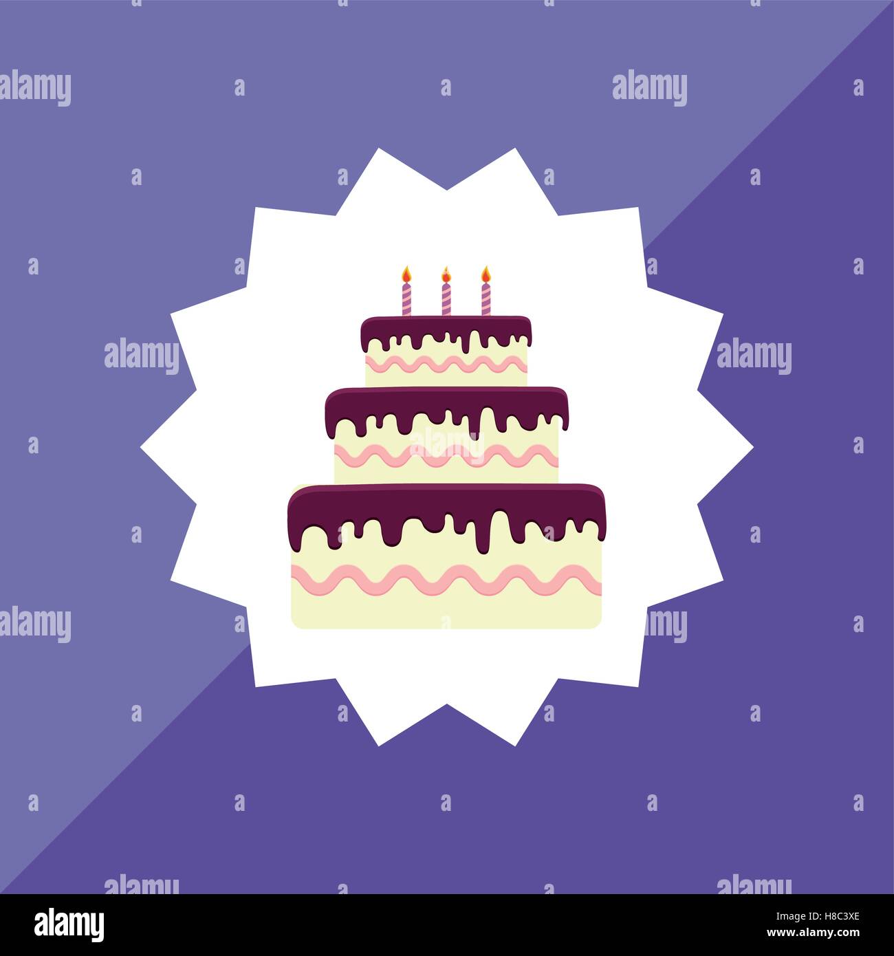 Happy birthday cake Stock Vector Image & Art - Alamy