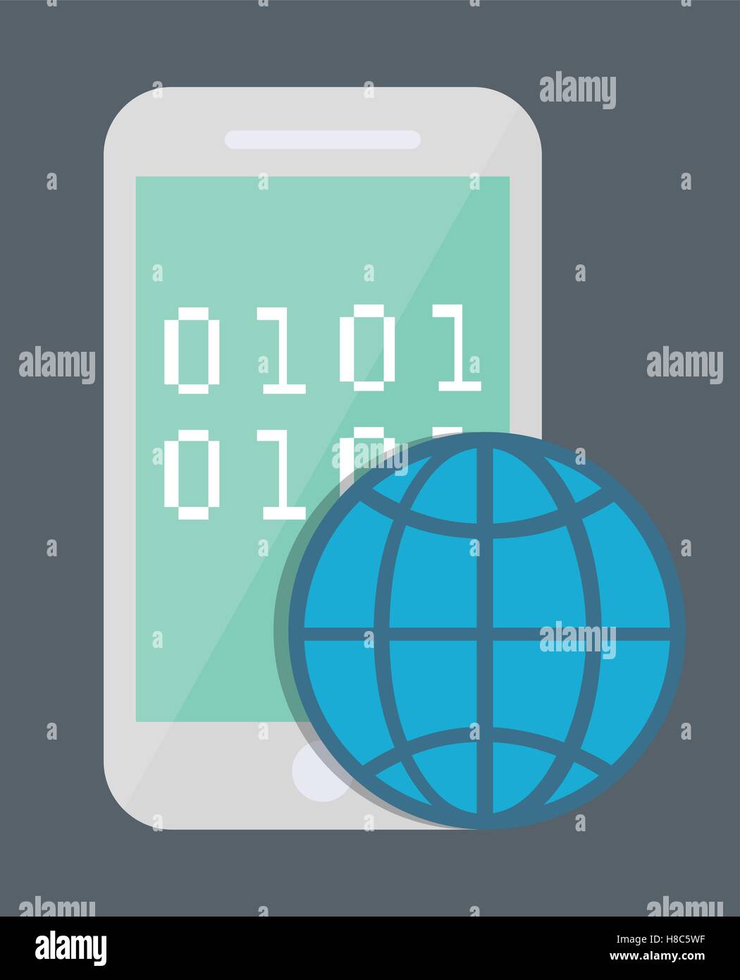 Smartphone and security system design Stock Vector Image & Art - Alamy
