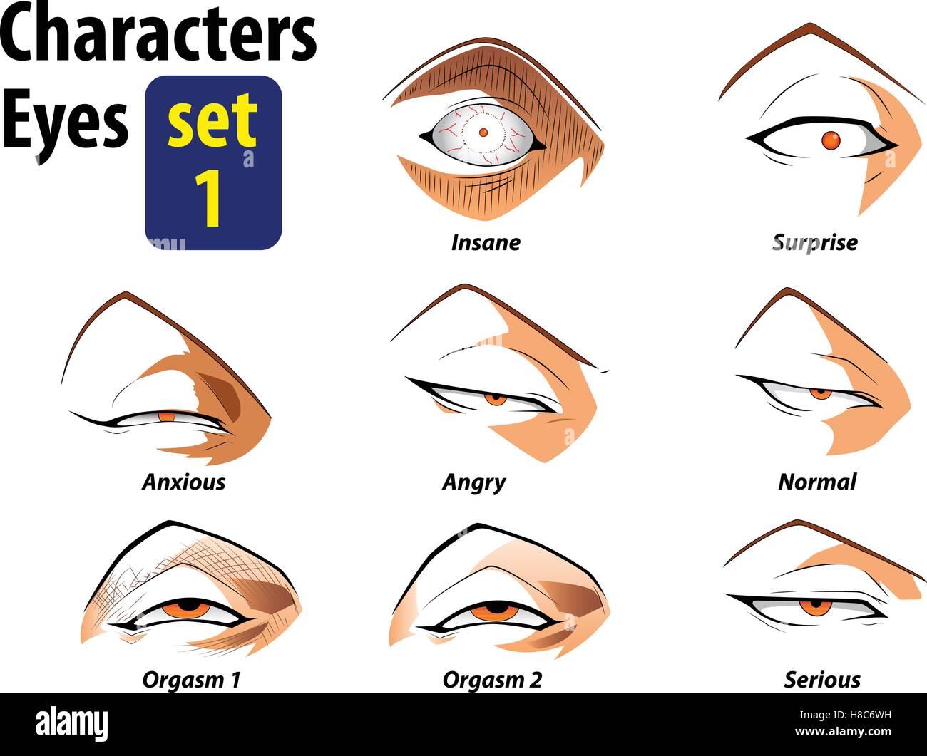 Cartoon Characters With Big Eyes